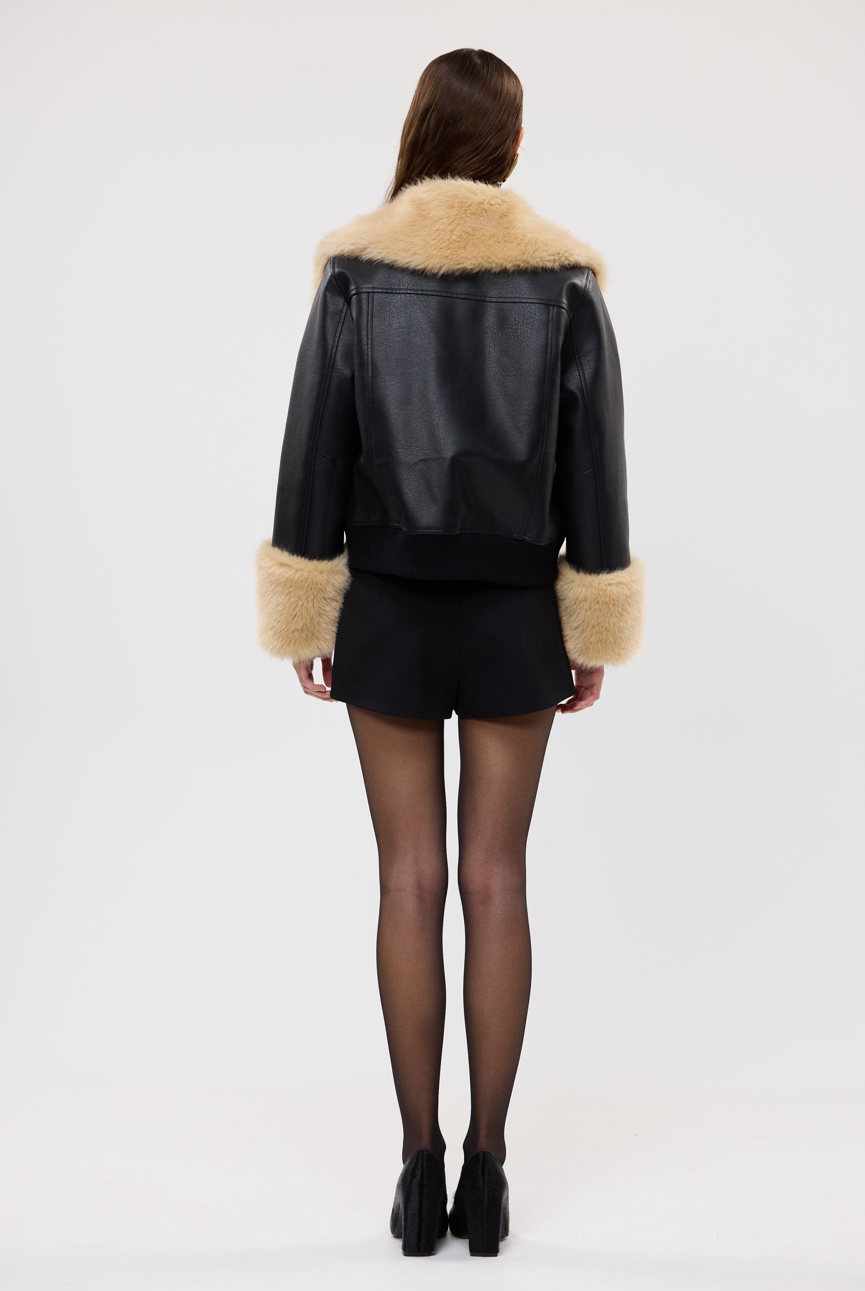 bubish Willow Jacket Black FAUX LEATHER JACKET