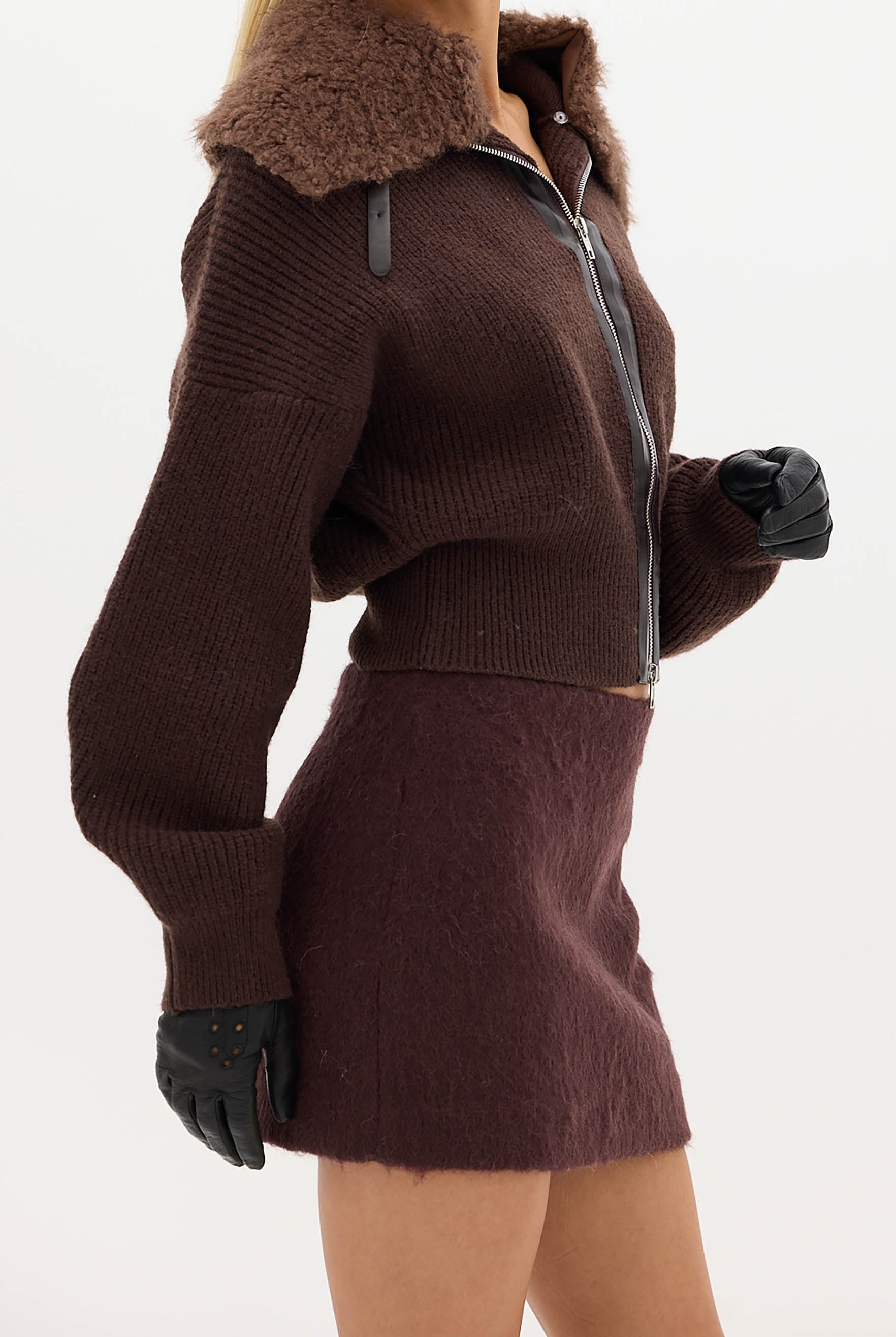 bubish Alma Wool Skirt Chocolate SKIRT