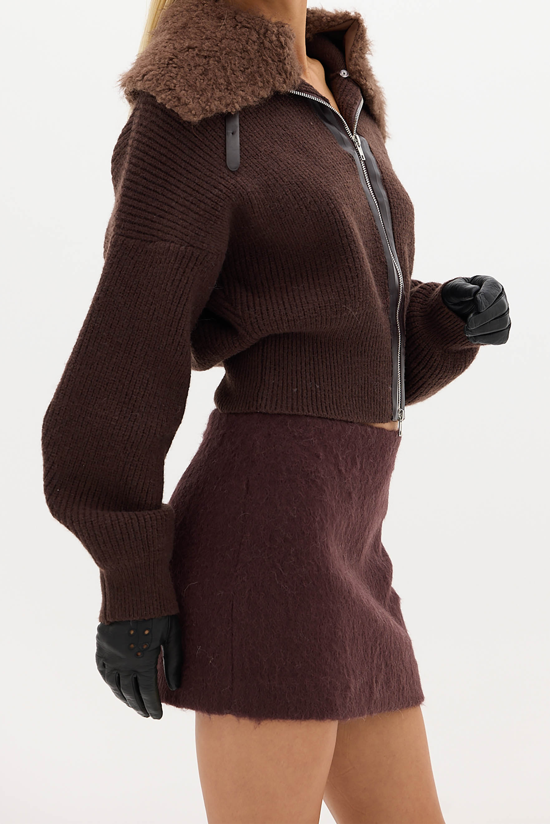 bubish Alma Wool Skirt Chocolate SKIRT