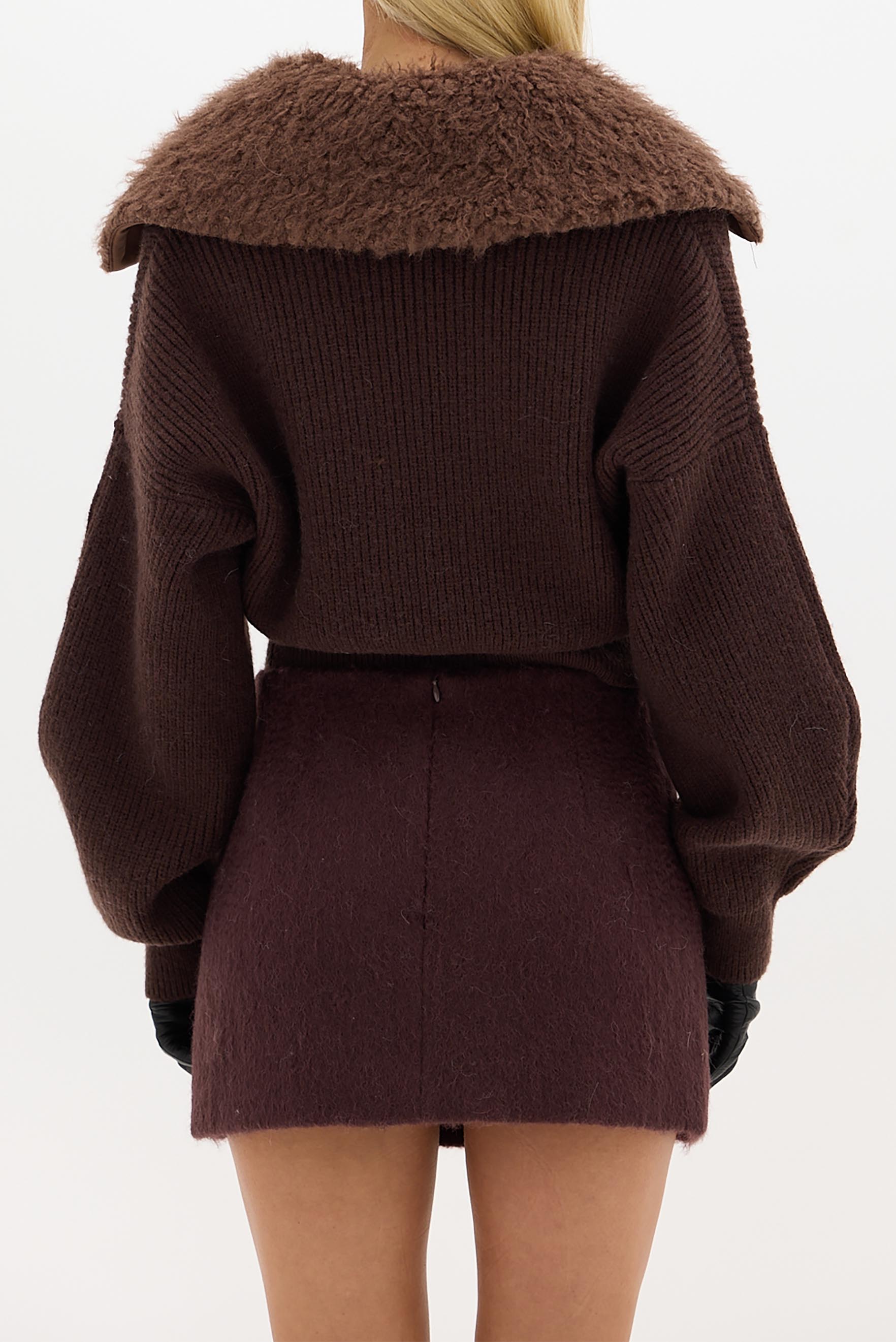 bubish Alma Wool Skirt Chocolate SKIRT