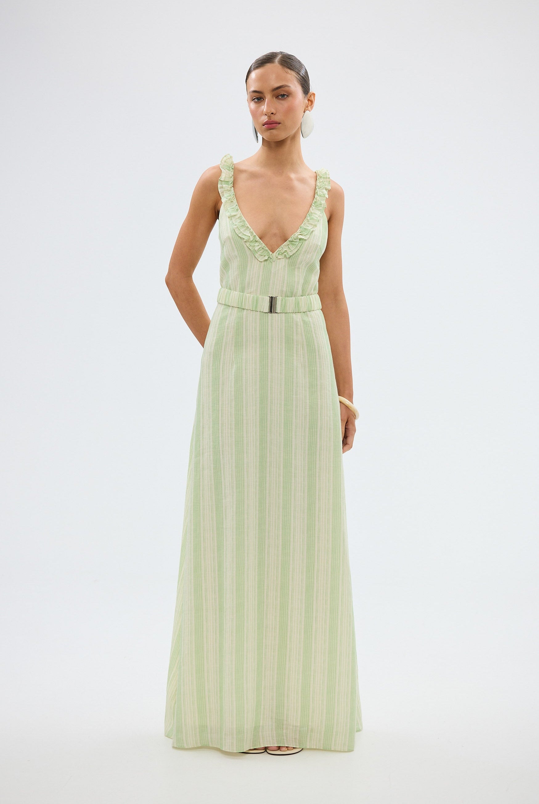 bubish Estelle Maxi Dress - Green Stripe MAXI DRESS