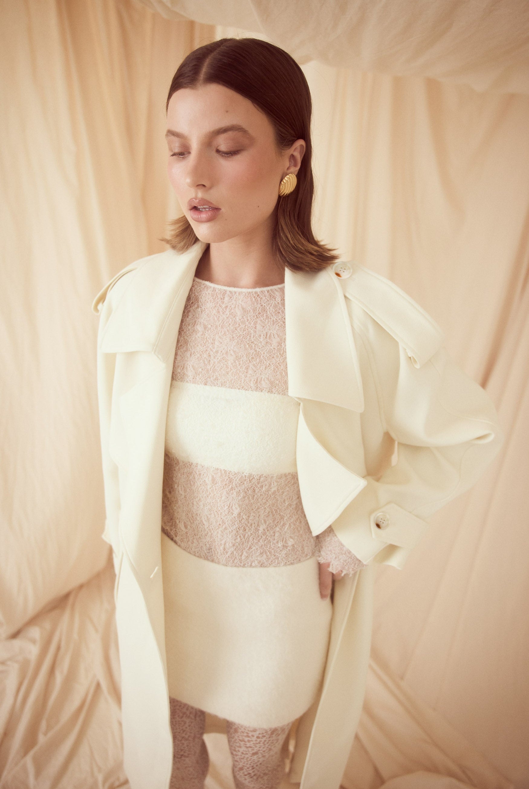 bubish Frankie Lace Top Ivory TOP