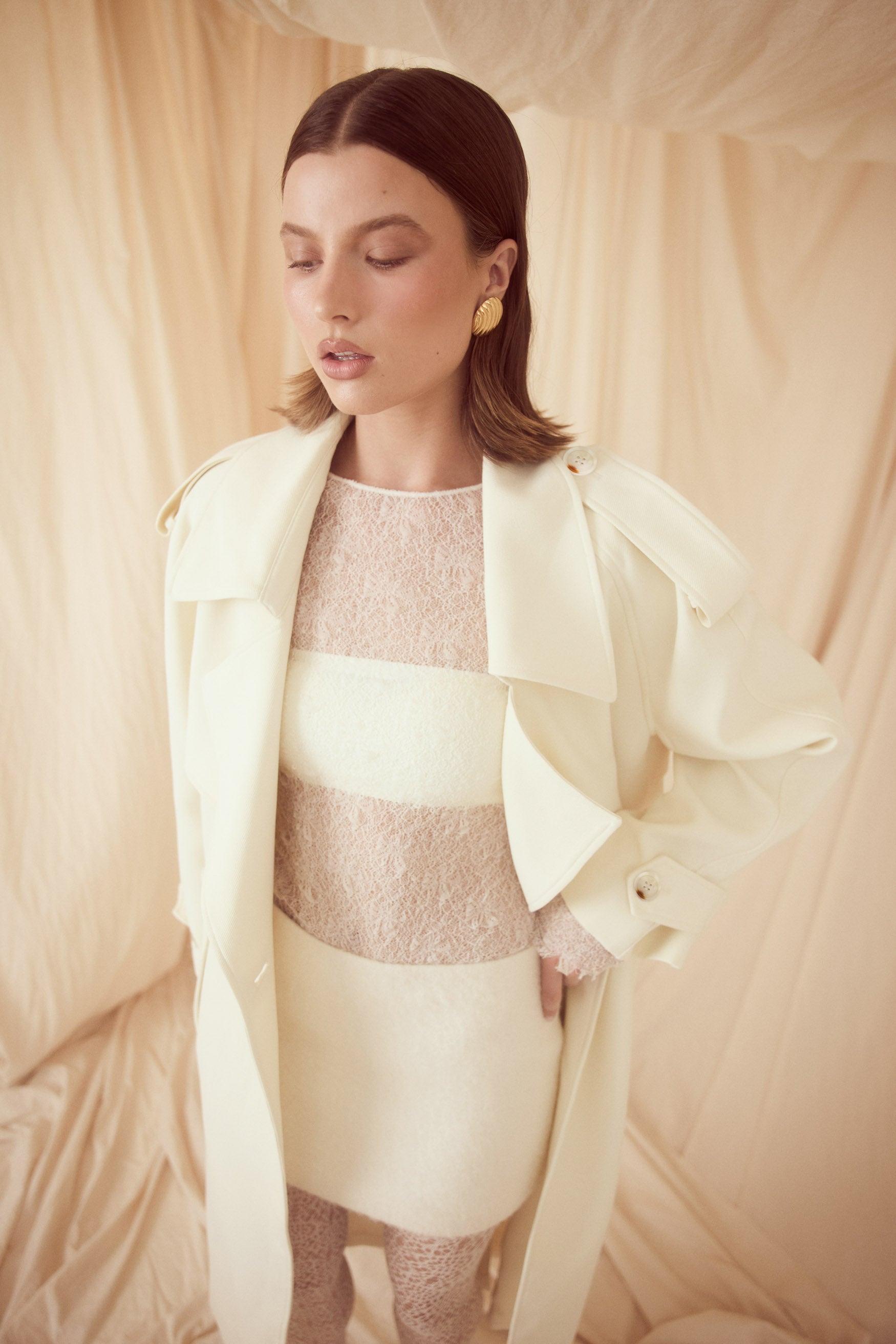 bubish Frankie Lace Top Ivory TOP