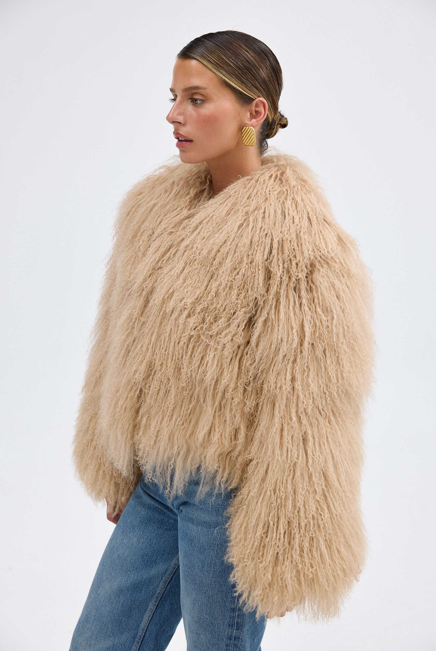 bubish Georgina Jacket Caramel FUR JACKET
