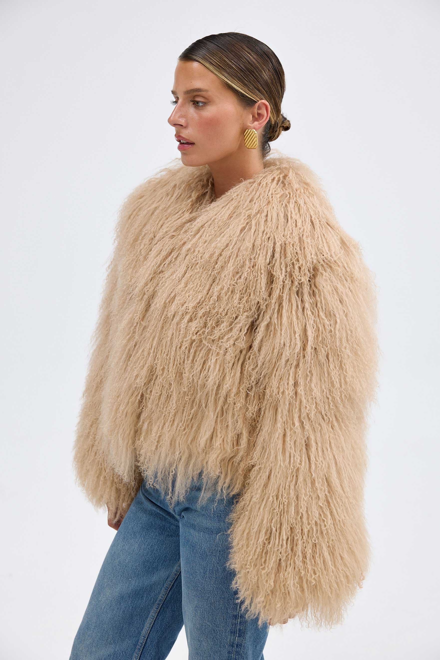 bubish Georgina Jacket Caramel FUR JACKET