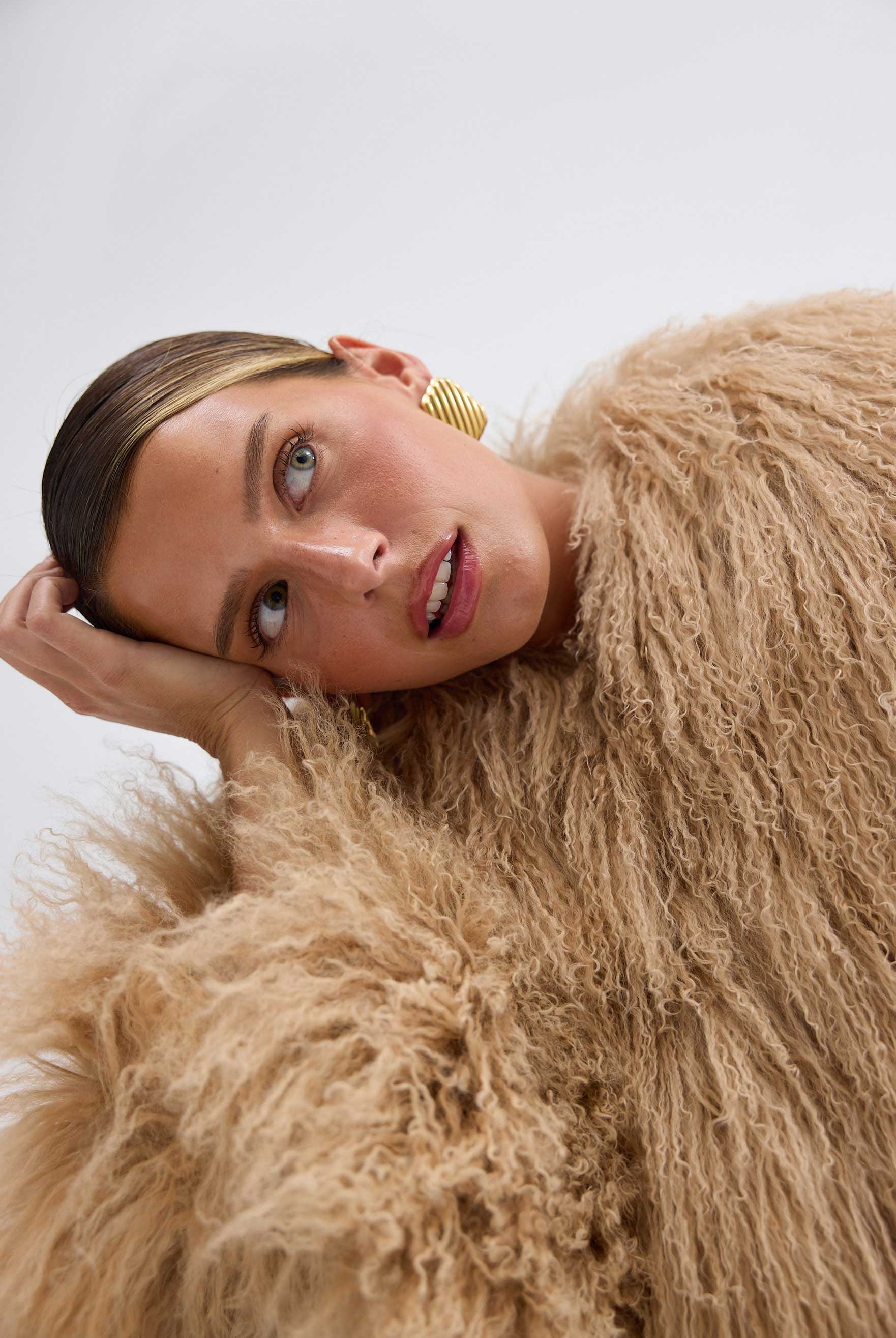 bubish Georgina Jacket Caramel FUR JACKET