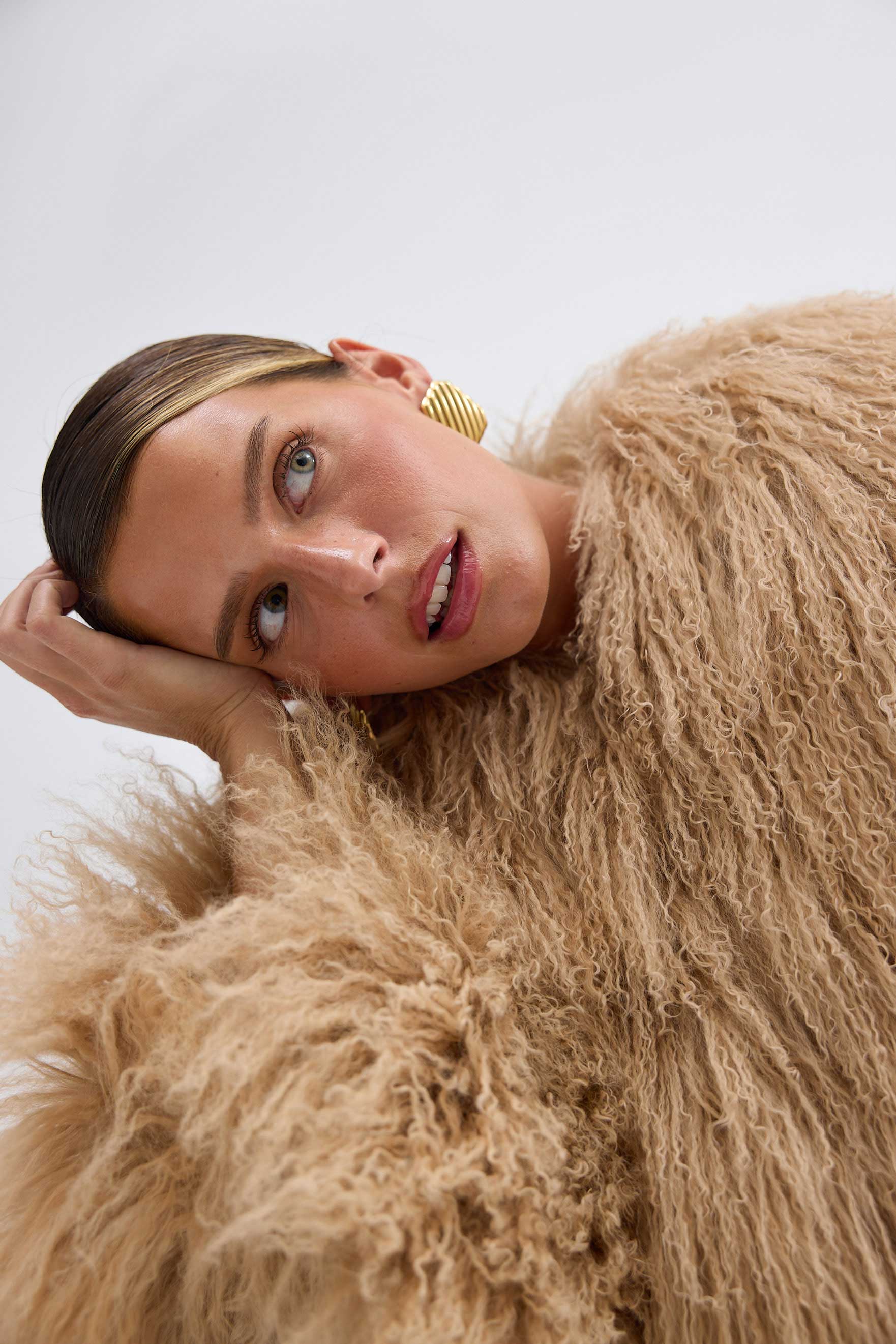 bubish Georgina Jacket Caramel FUR JACKET