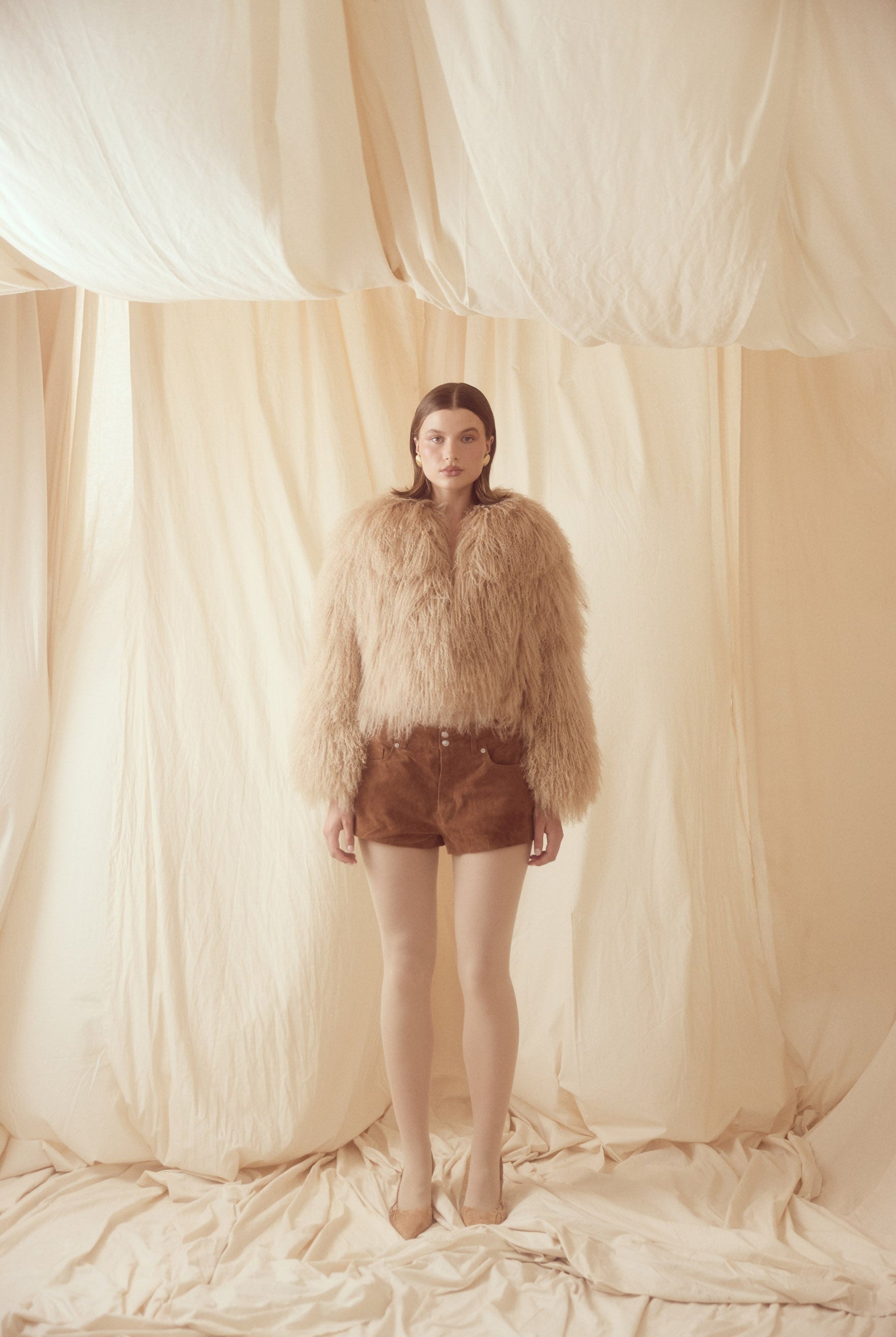 bubish Georgina Jacket Caramel FUR JACKET