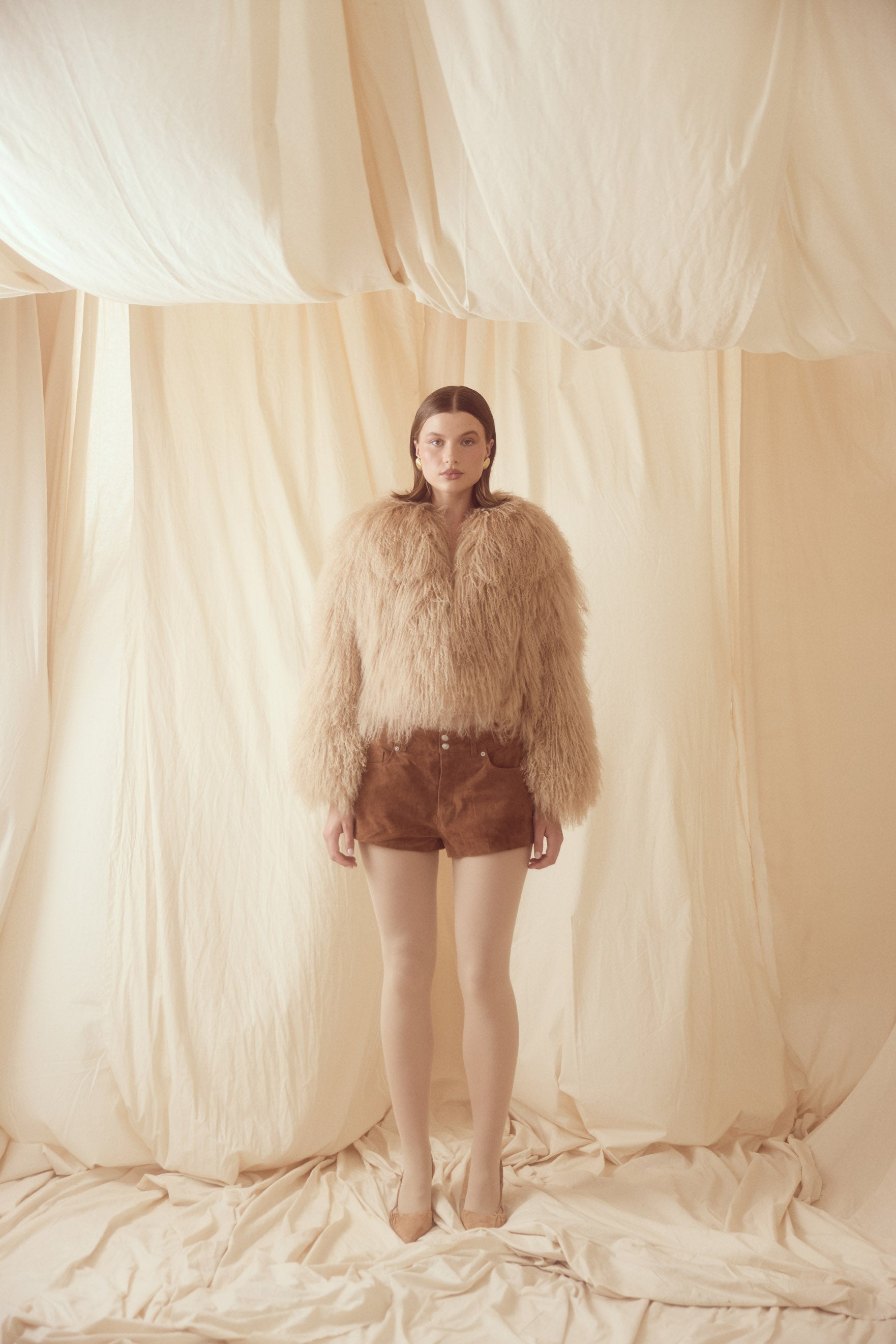 bubish Georgina Jacket Caramel FUR JACKET