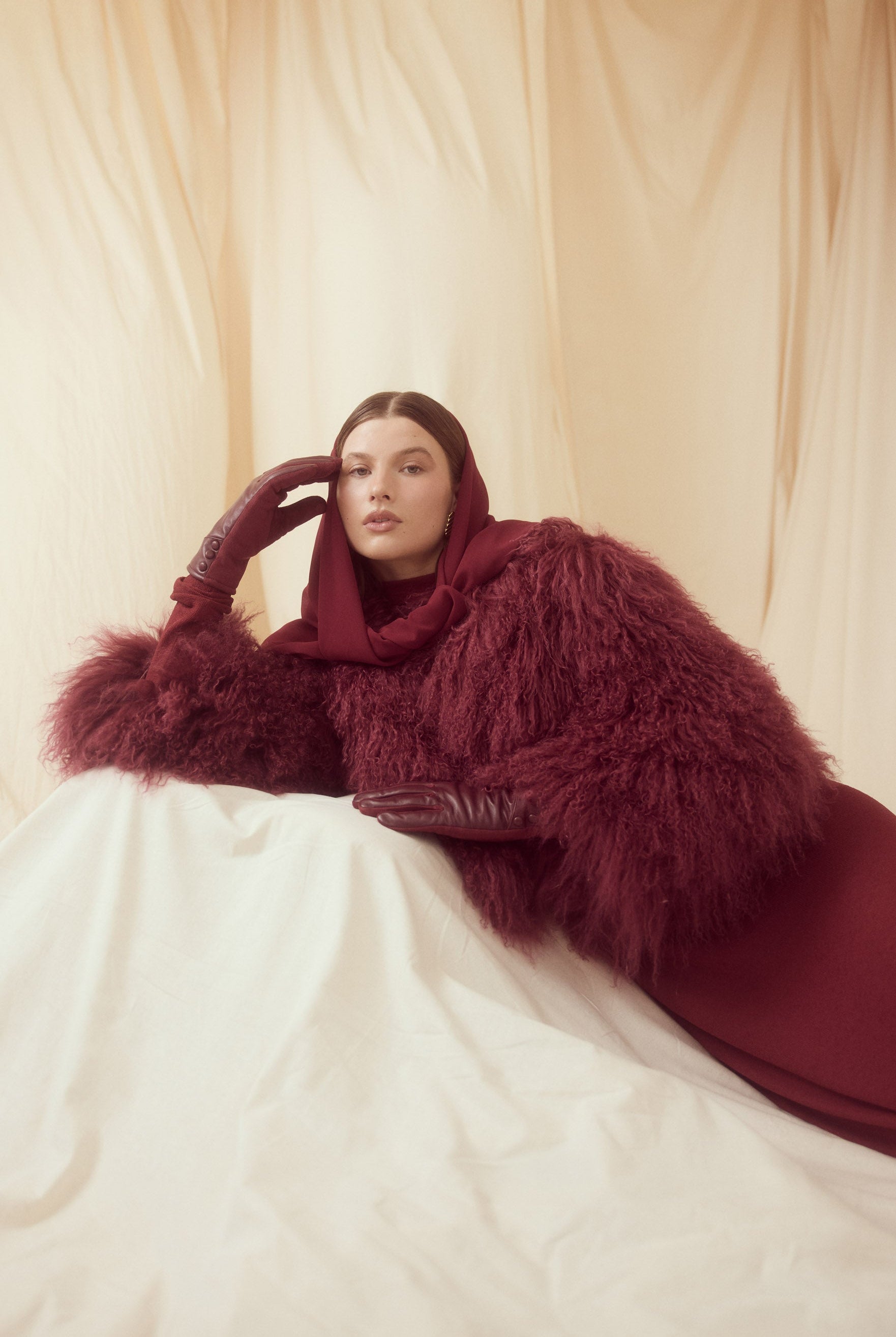 bubish Georgina Jacket Cherry FUR JACKET