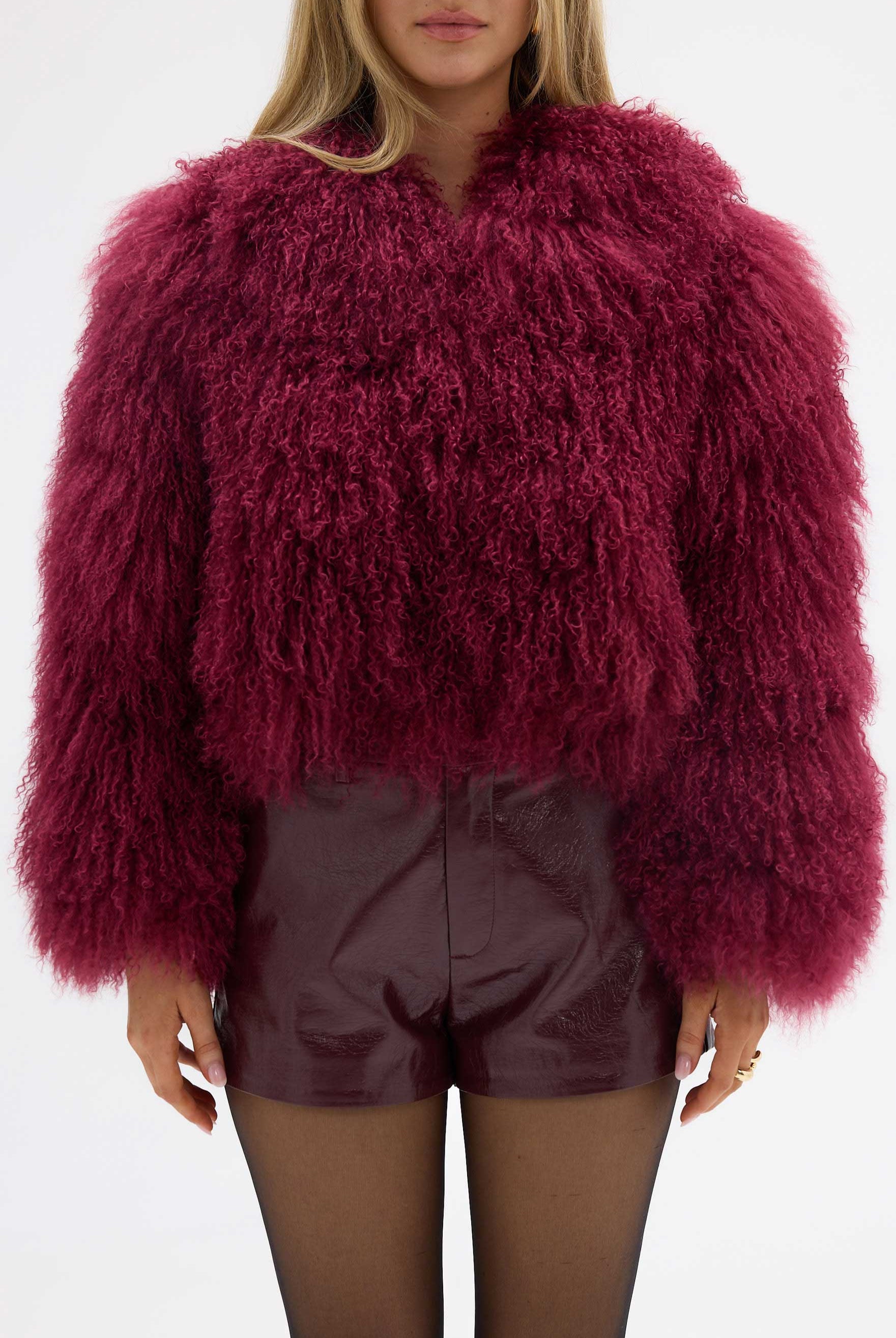 bubish Georgina Jacket Cherry FUR JACKET