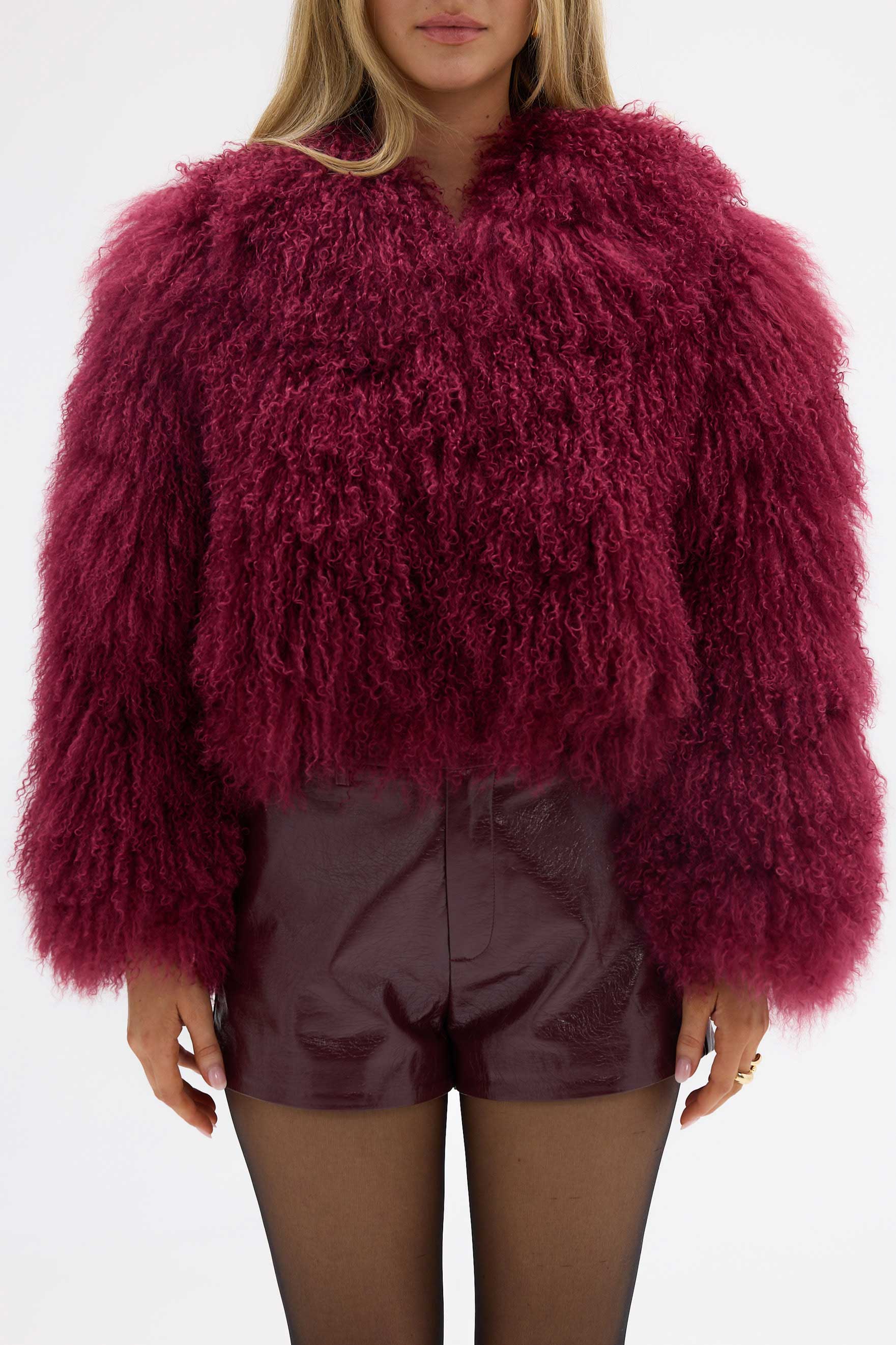 bubish Georgina Jacket Cherry FUR JACKET
