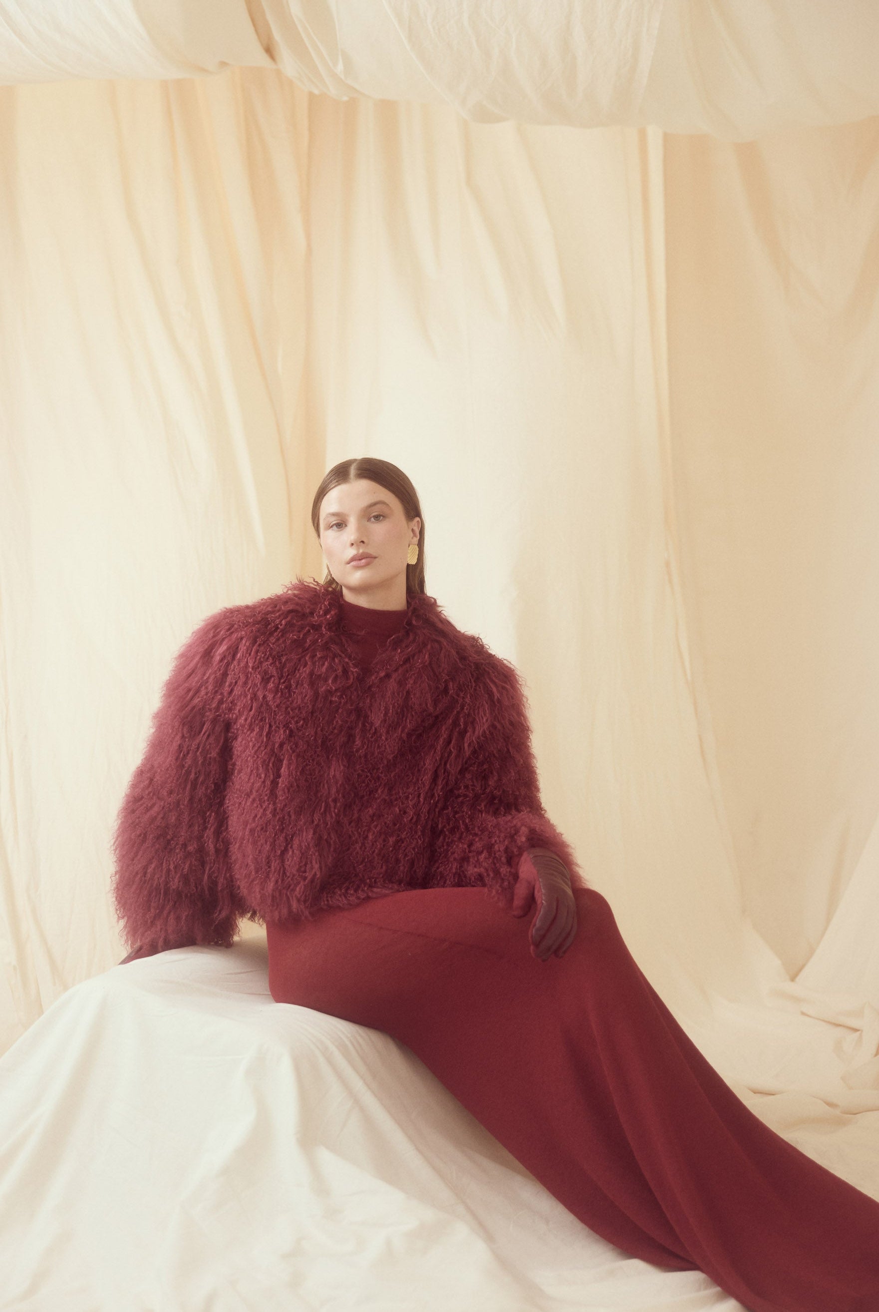 bubish Georgina Jacket Cherry FUR JACKET