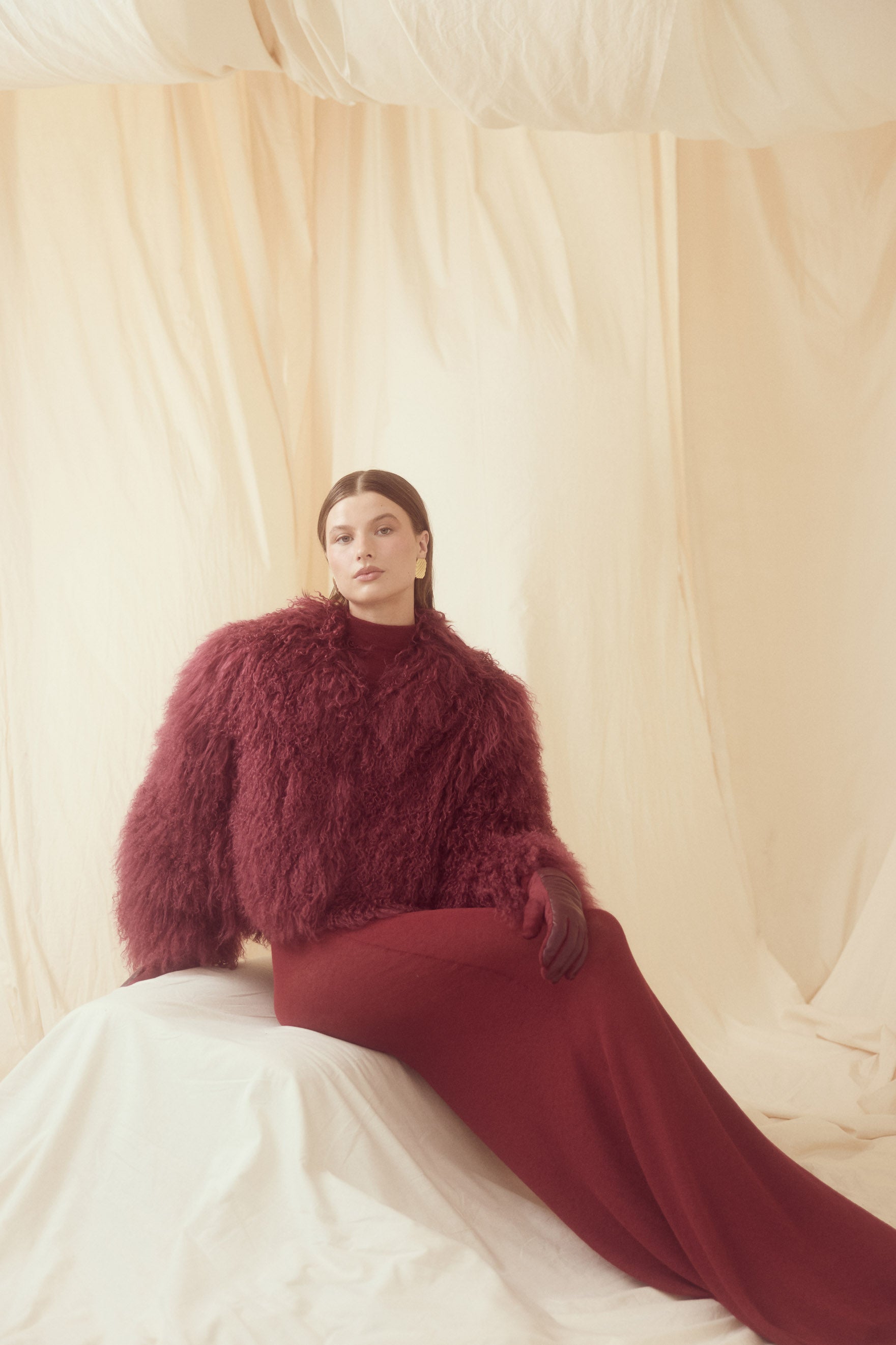 bubish Georgina Jacket Cherry FUR JACKET