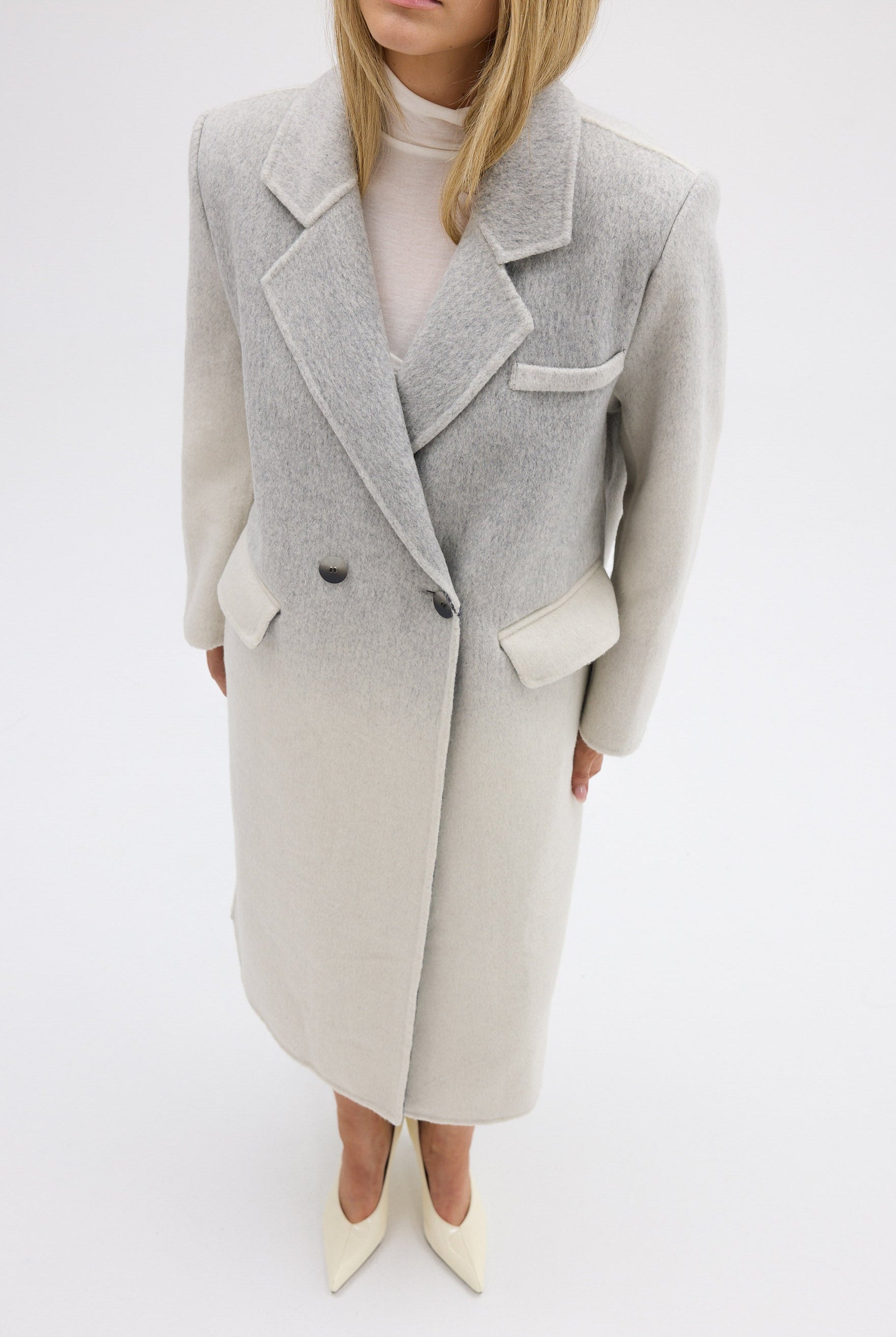bubish Isla Wool Coat Grey Marle COAT