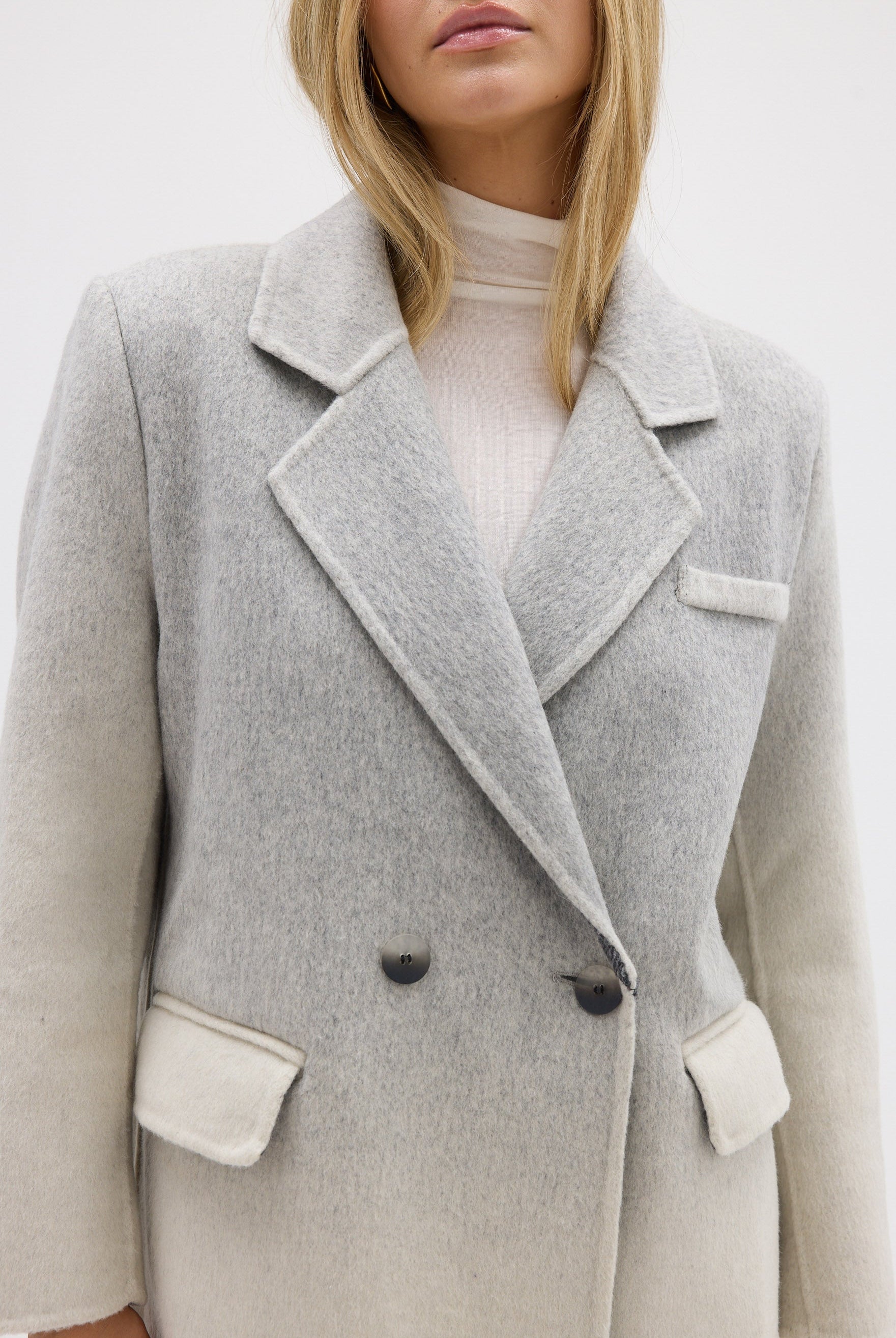 bubish Isla Wool Coat Grey Marle COAT