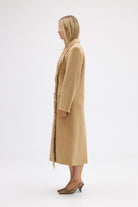 bubish Kate Fringe Tassel Wool Coat Walnut JACKETS