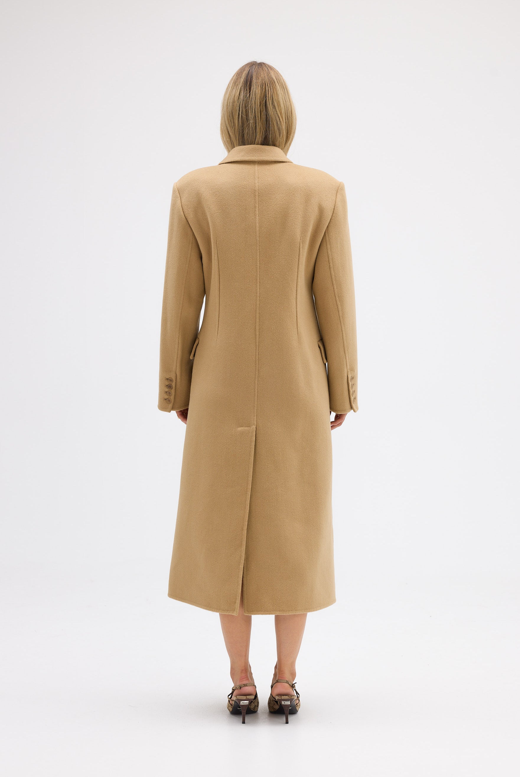 bubish Kate Fringe Tassel Wool Coat Walnut JACKETS