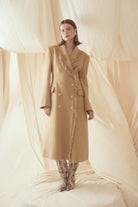 bubish Kate Fringe Tassel Wool Coat Walnut JACKETS