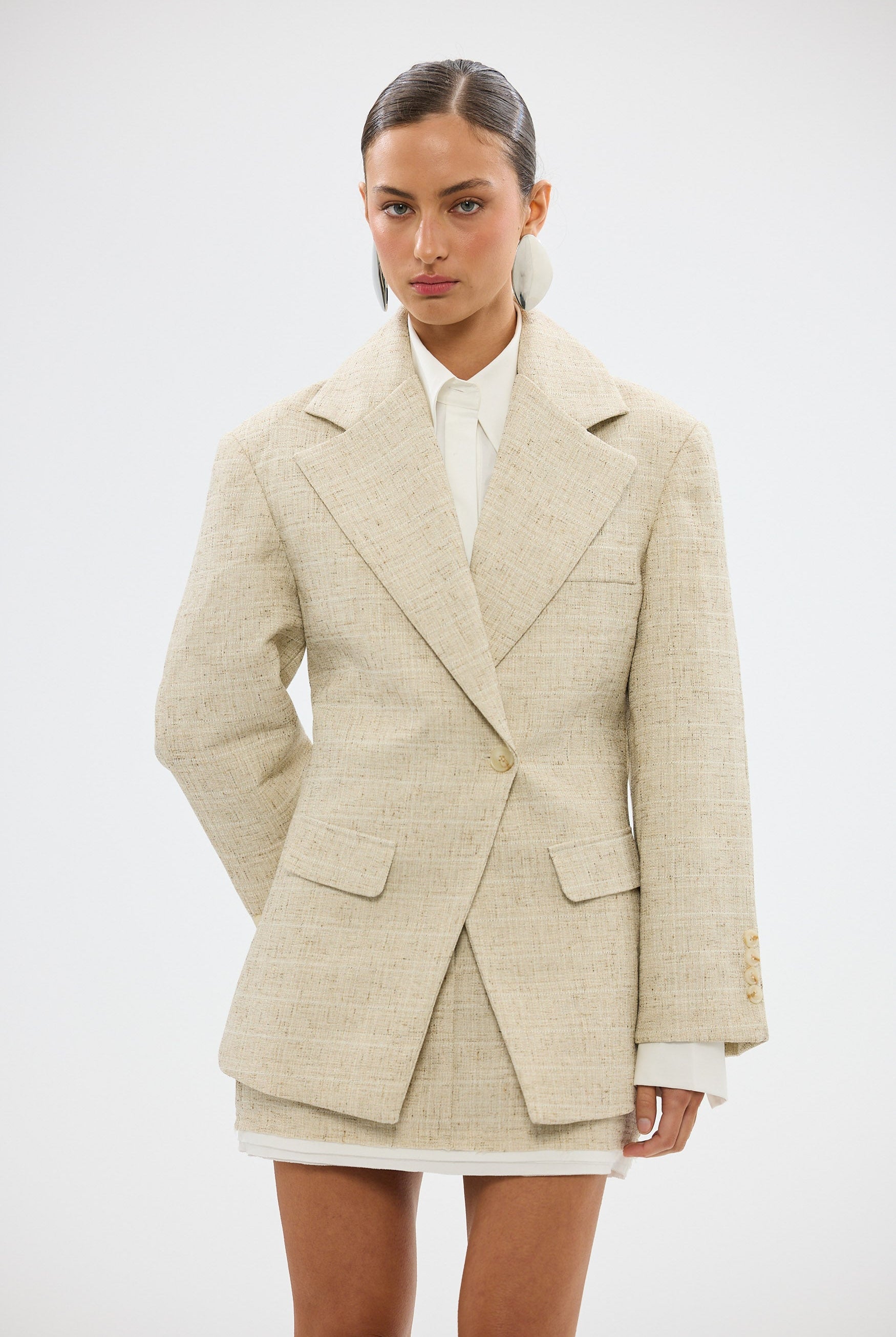 bubish Mattie Cinched Blazer - Natural CINCHED BLAZER