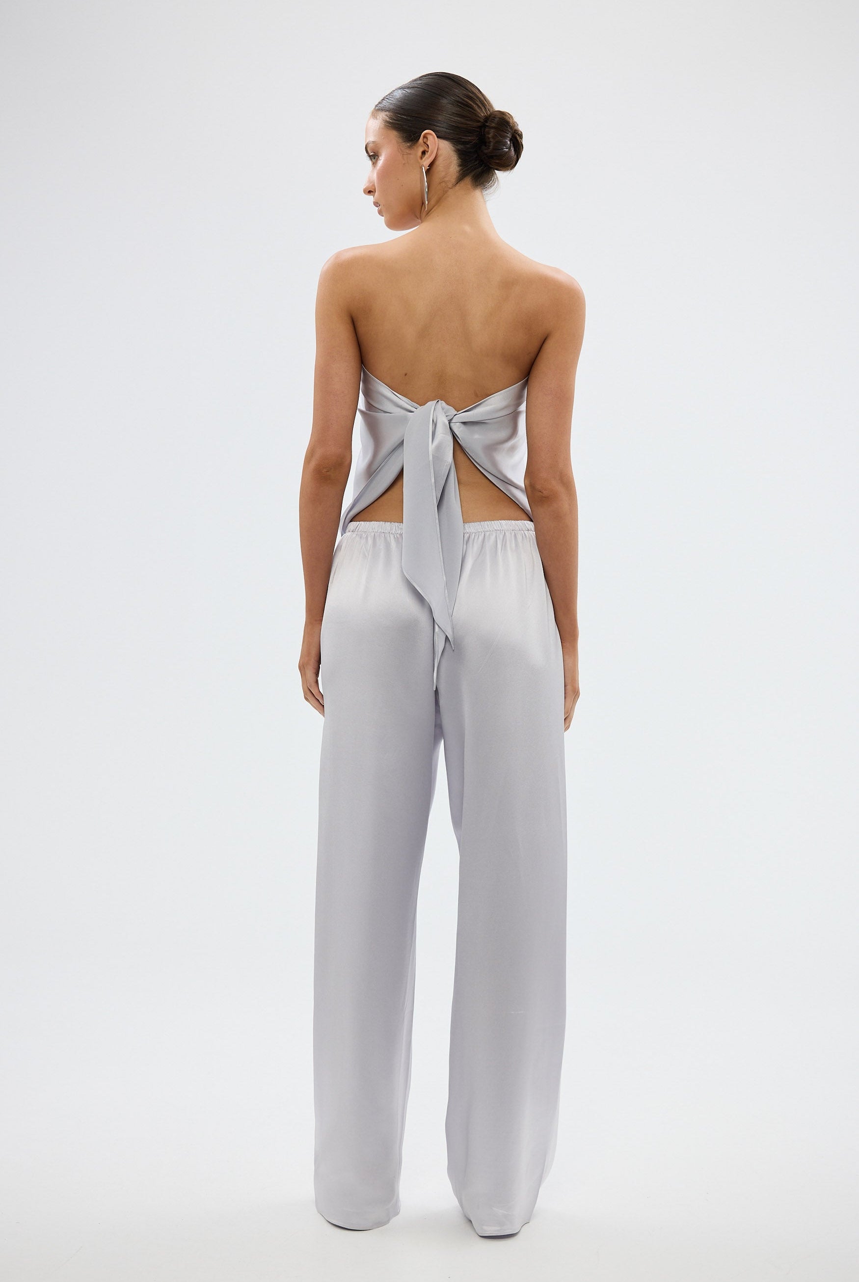 bubish Paige Scarf Top - Silver TOPS