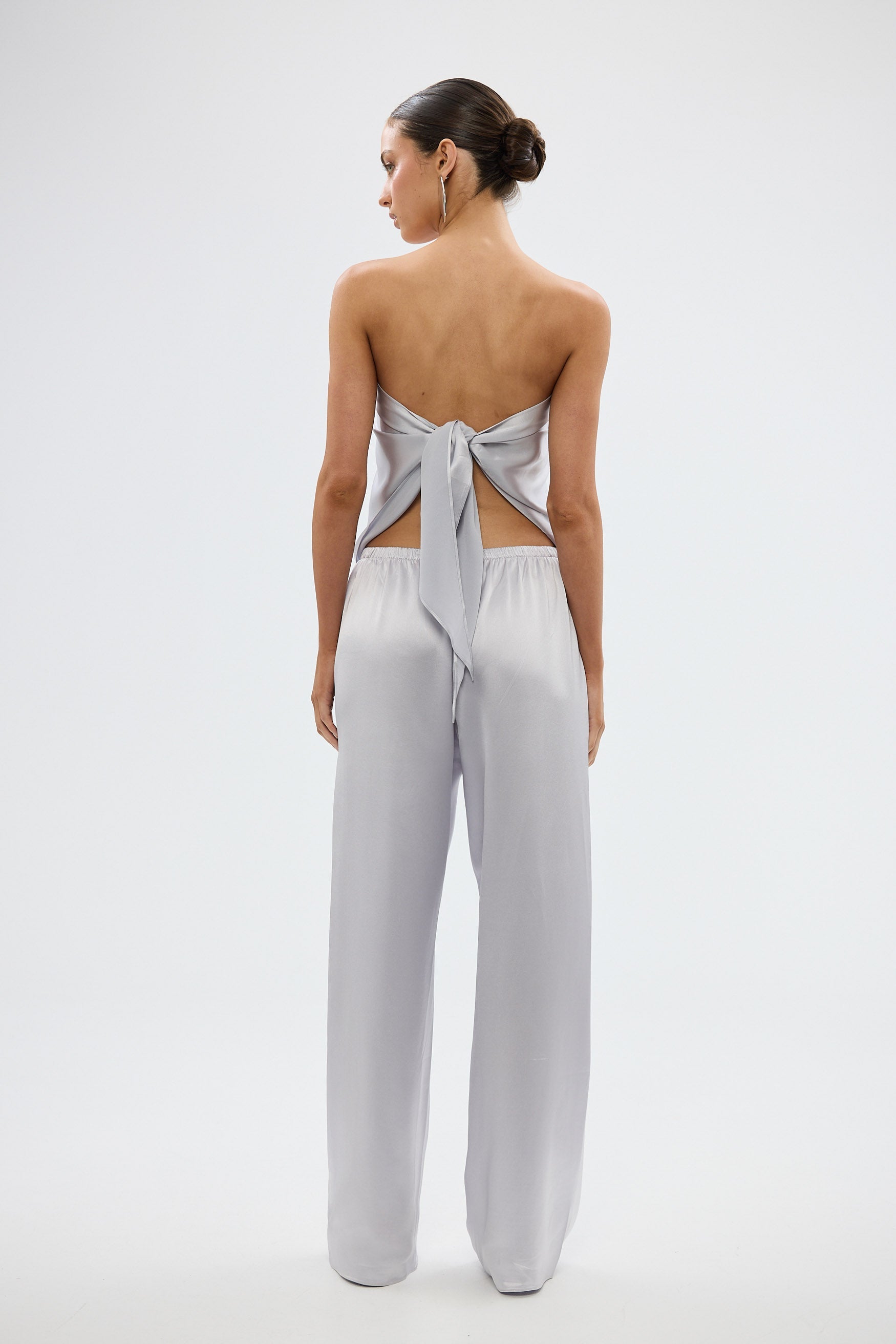 bubish Paige Scarf Top - Silver TOPS