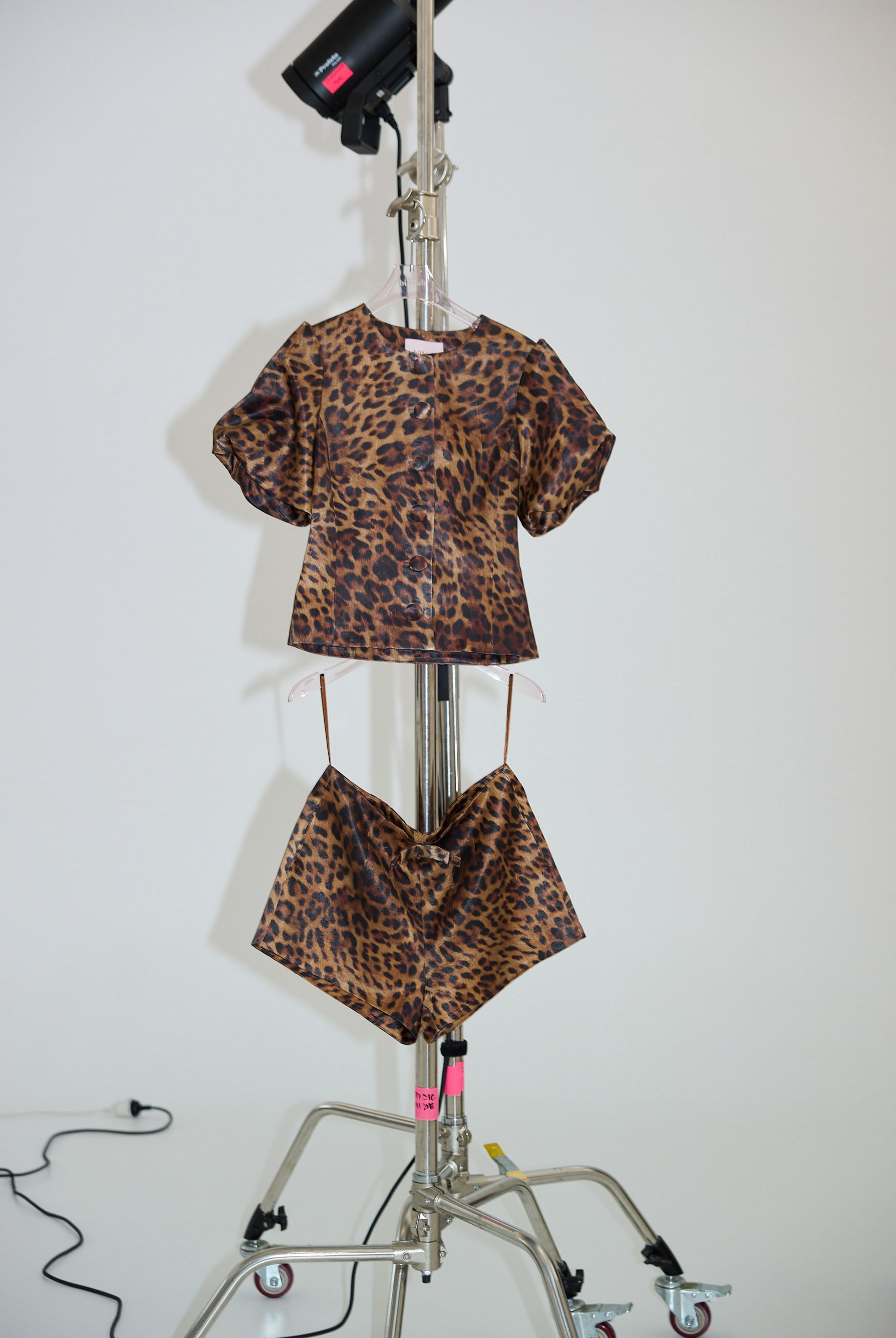 bubish Penelope Bow Hot Short Leopard SHORTS