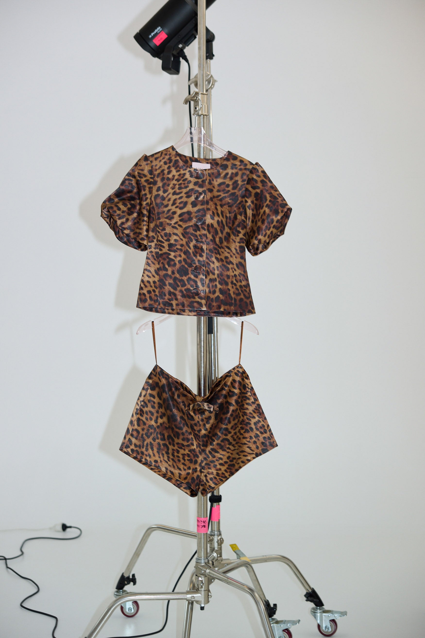 bubish Poppy Bubble Sleeve Blouse - Leopard TOPS