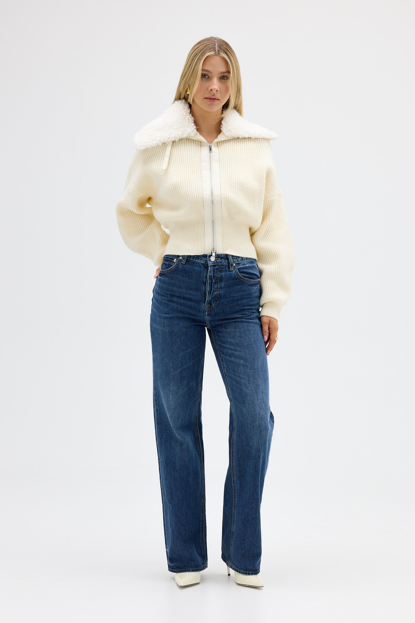 bubish Ruby Knit Cardigan Ivory JACKET