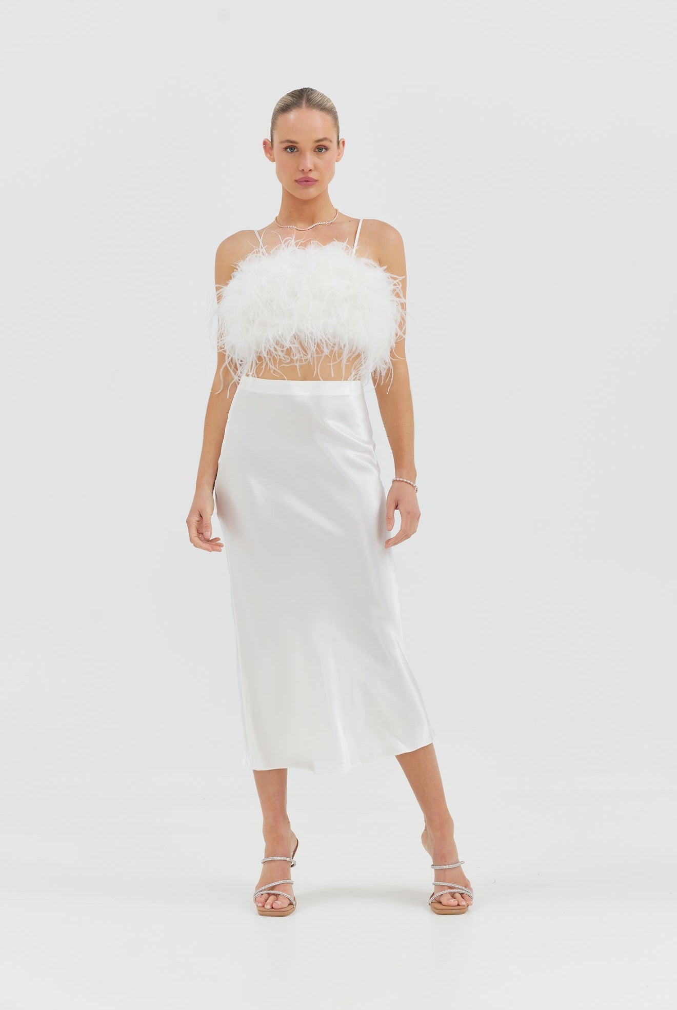 Harlow Skirt - White Bubish