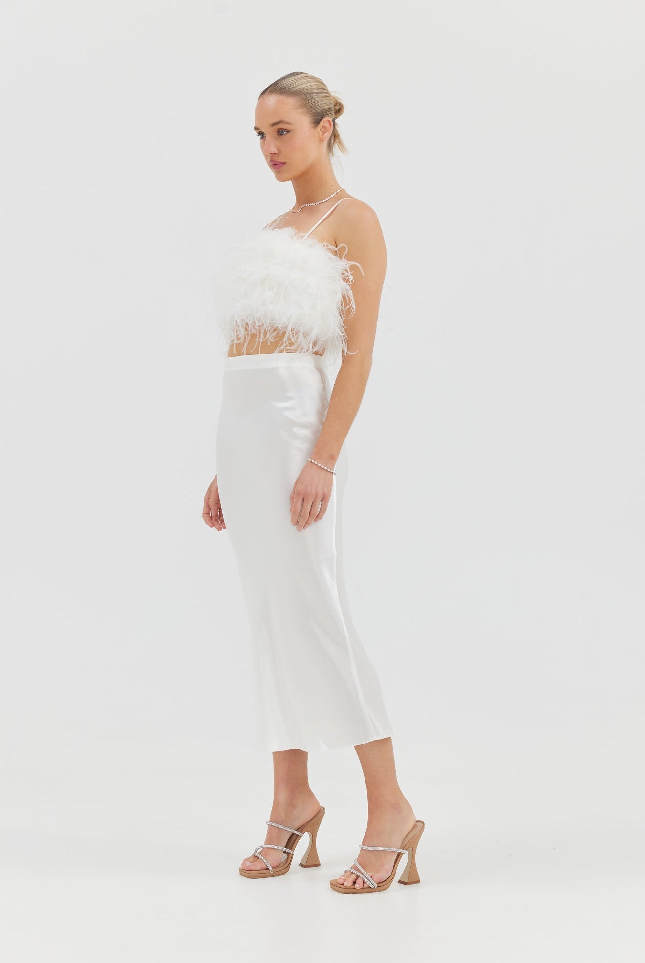 Harlow Skirt - White Bubish