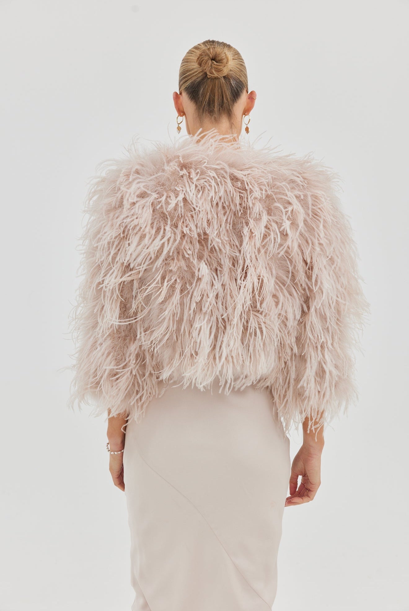 Bridal Dahlia Jacket - Blush Medium Jacket Bubish Luxe