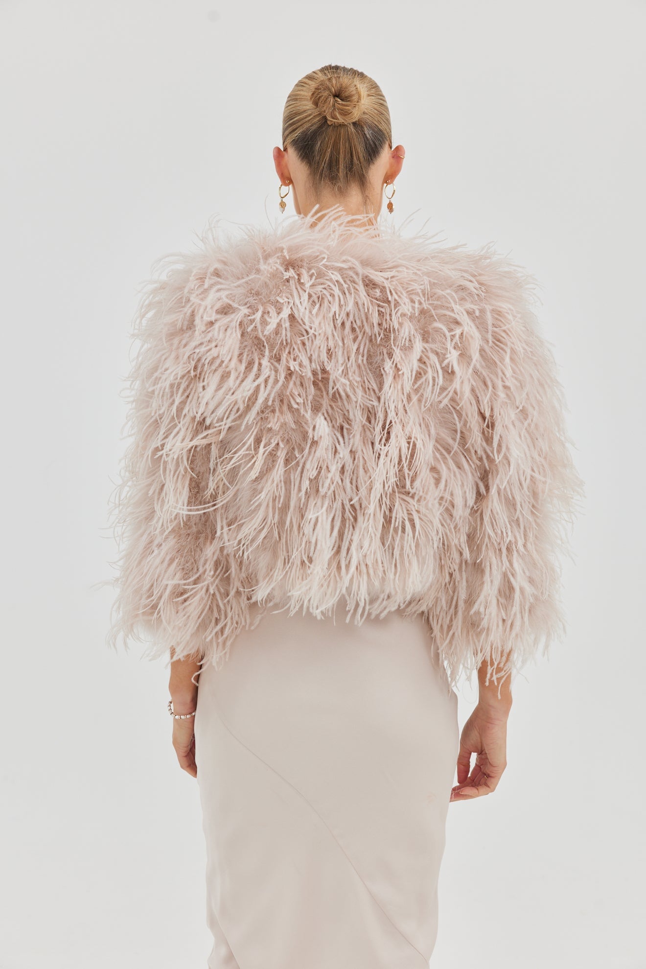 Bridal Dahlia Jacket - Blush Medium Jacket Bubish Luxe