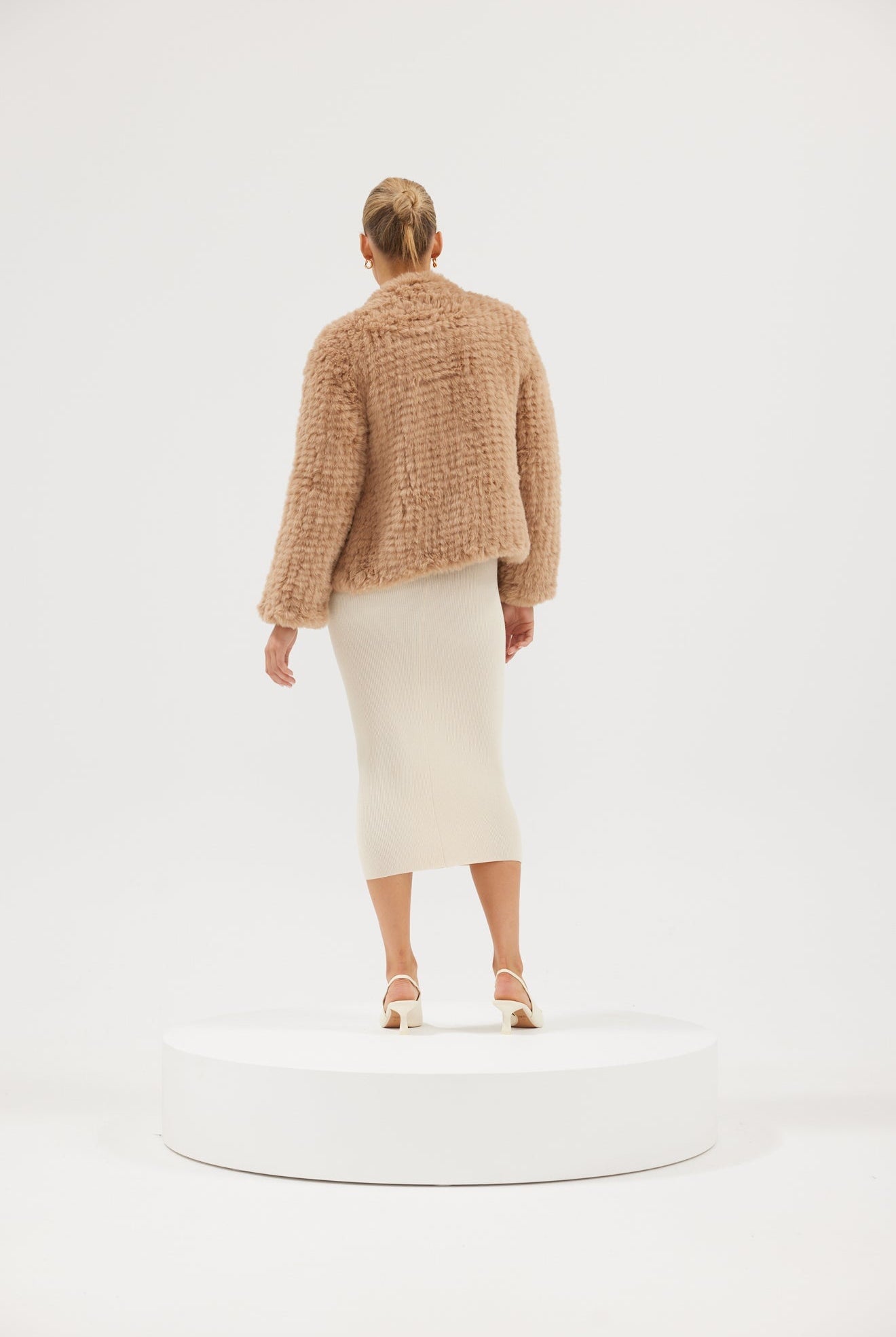 Faux Valencia Jacket - Beige Jacket Bubish Luxe