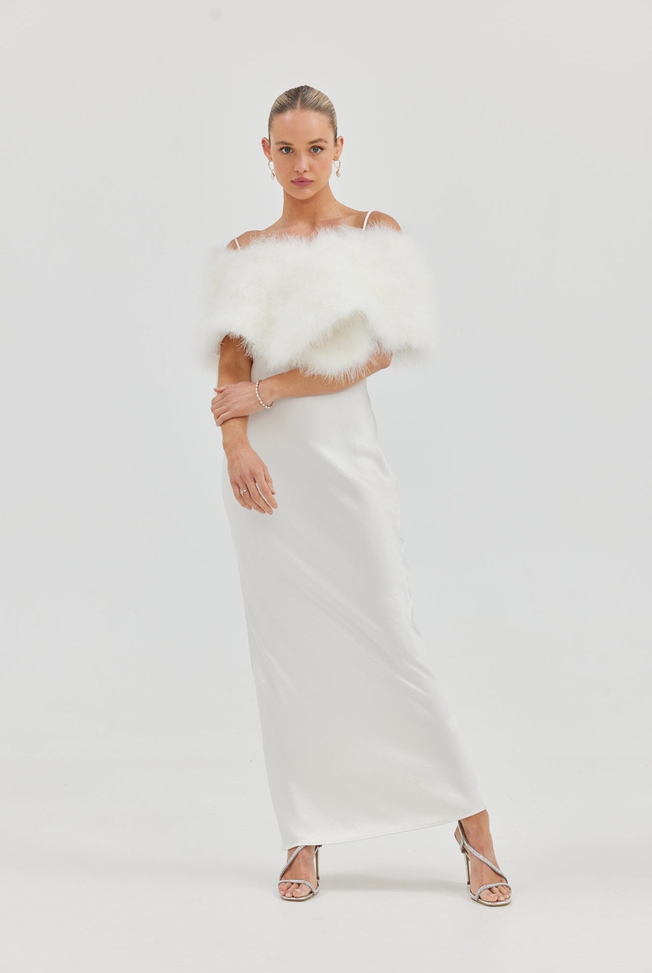 Lottie Wrap - White Wrap Bubish Luxe