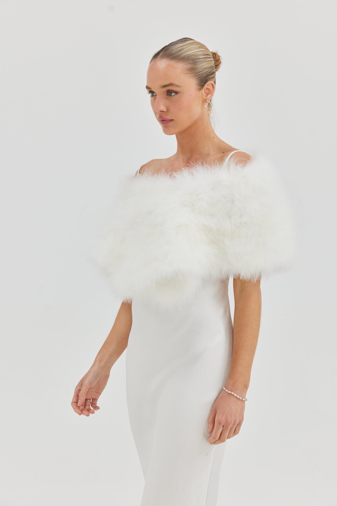 Lottie Wrap - White Wrap Bubish Luxe