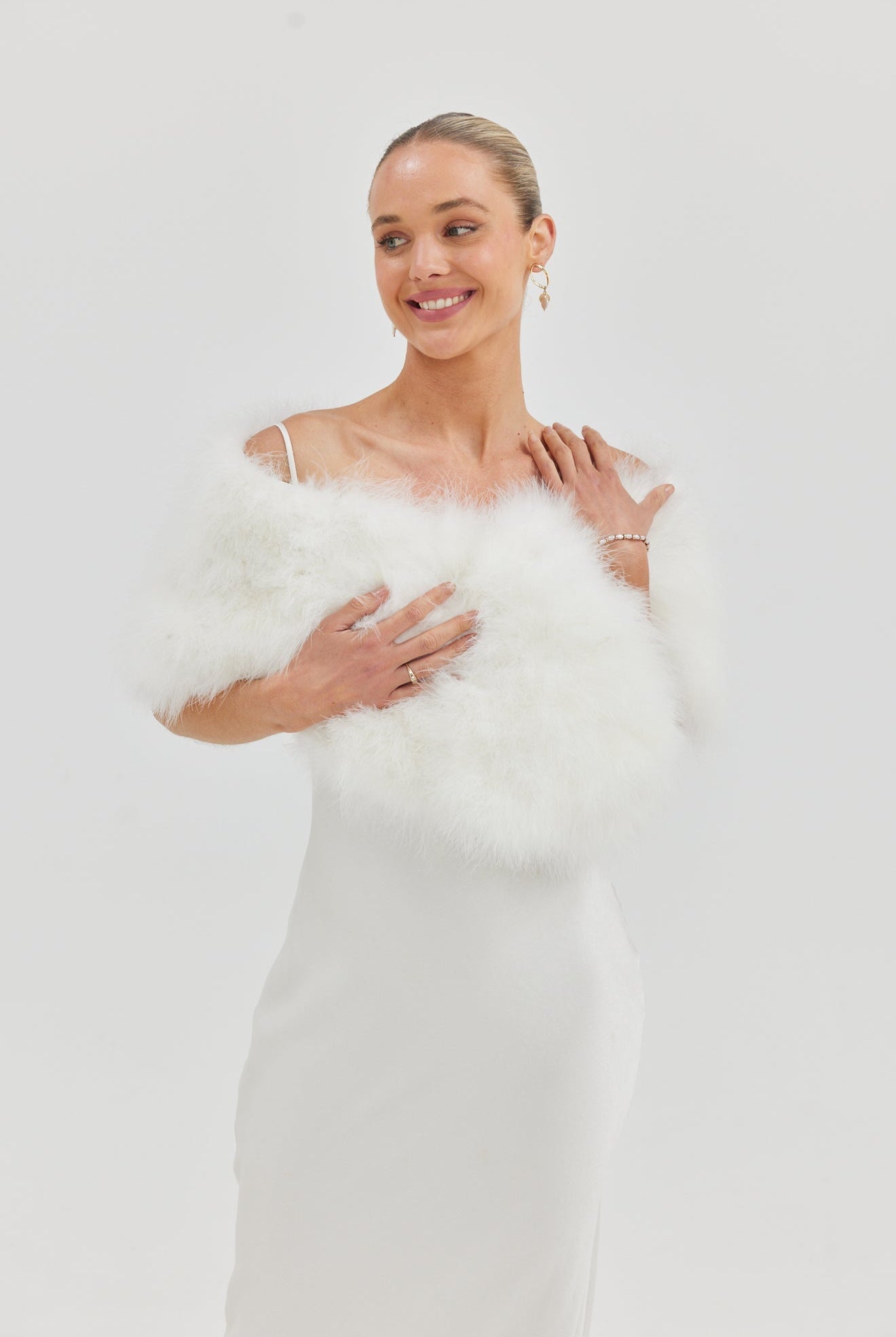 Lottie Wrap - White Wrap Bubish Luxe