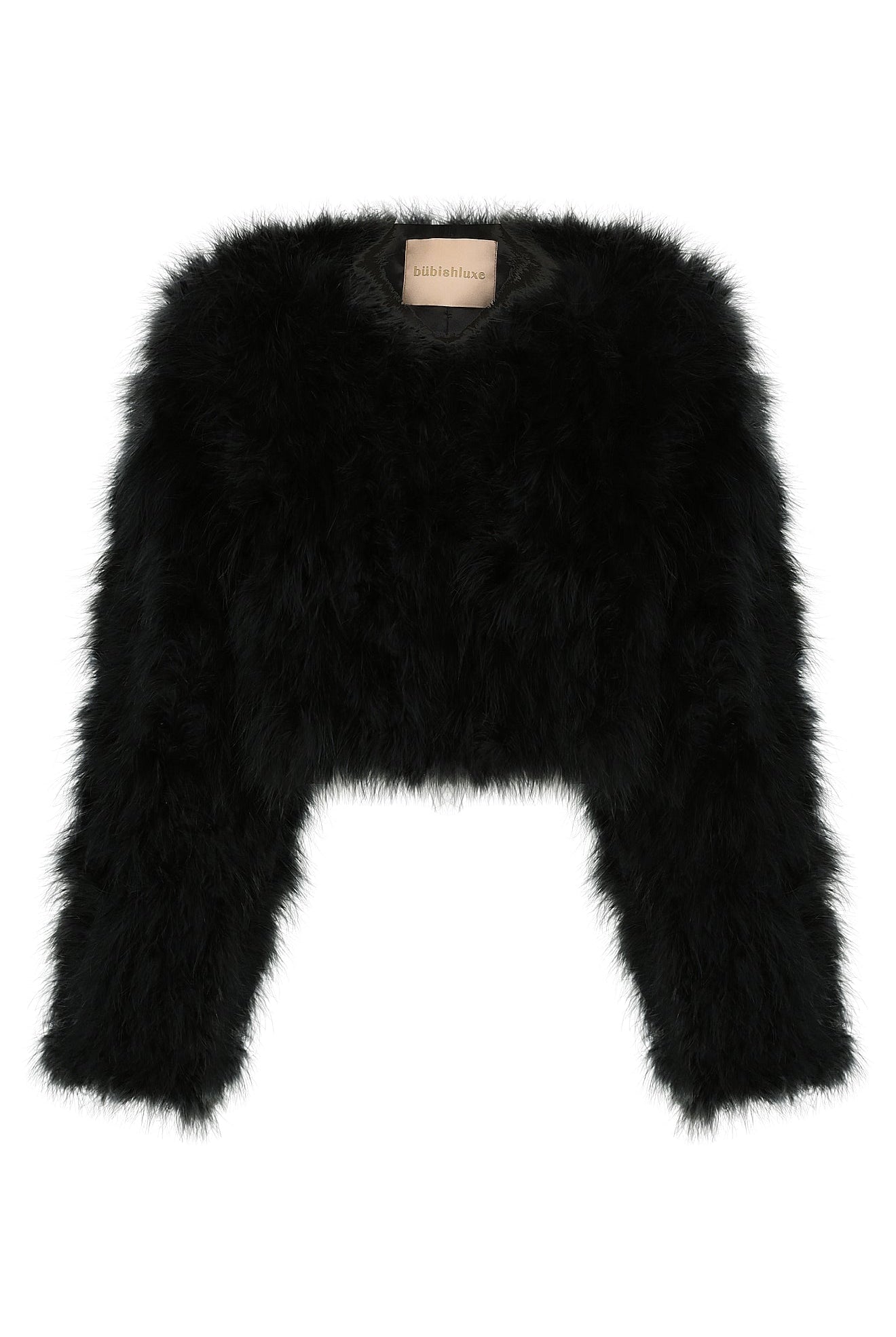 bubish Manhattan Crop Feather Jacket Black JACKET