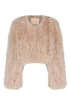 bubish Manhattan Crop Feather Jacket Creme Brulee JACKET