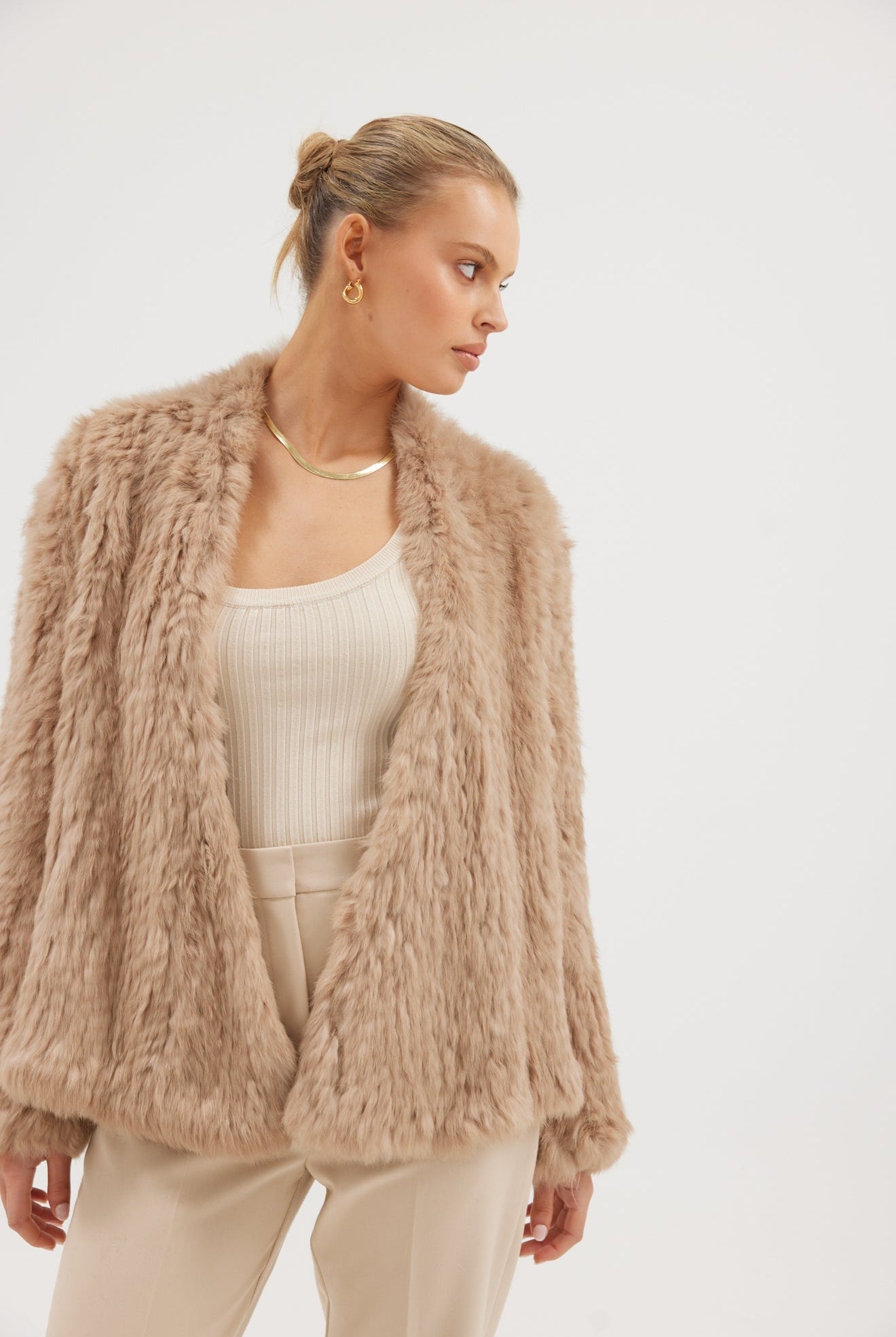 Valencia Jacket - Beige Jacket Bubish Luxe