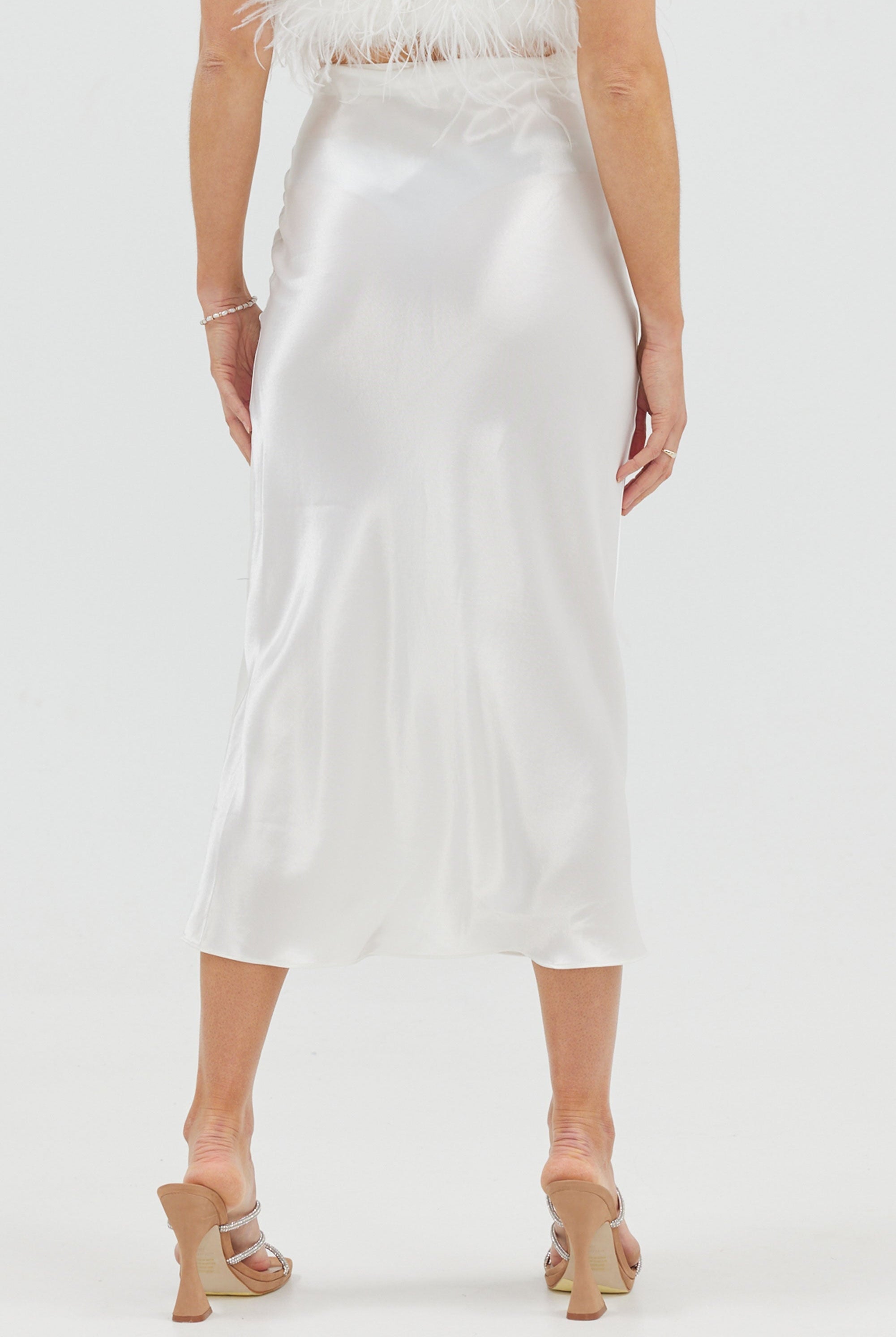 Harlow Skirt - White Bubish