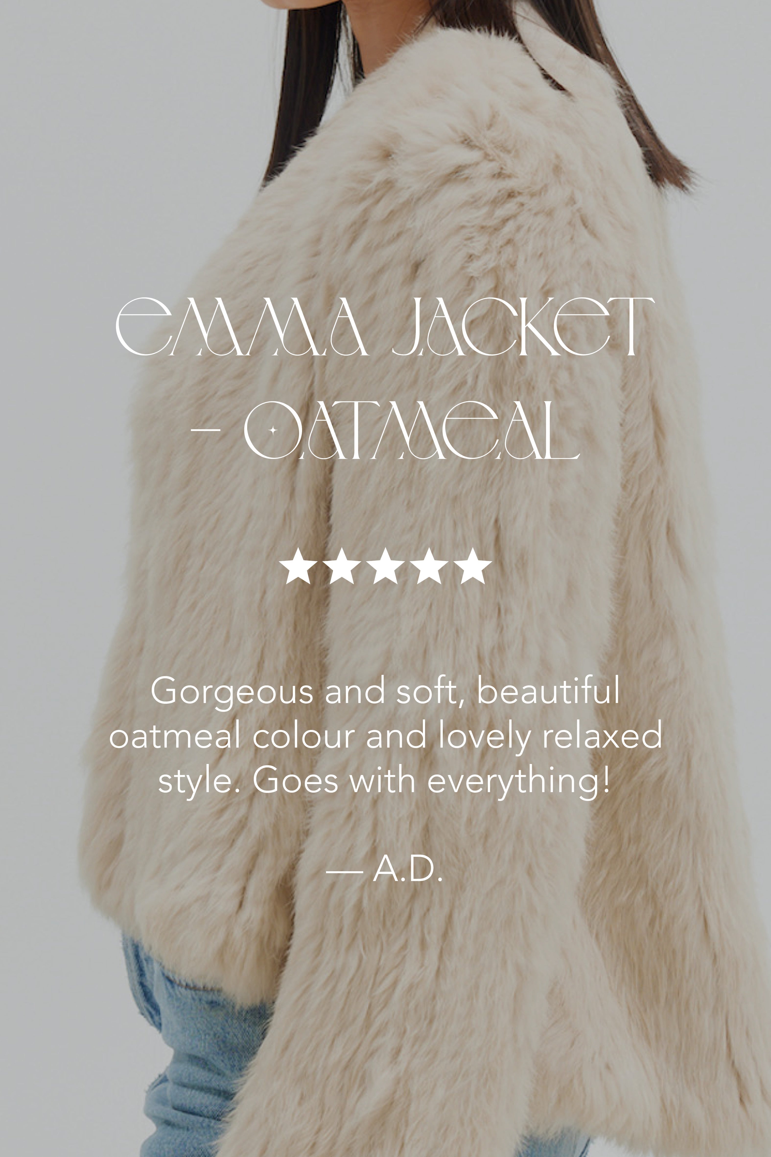 bubish Emma Fur Jacket Oatmeal JACKET