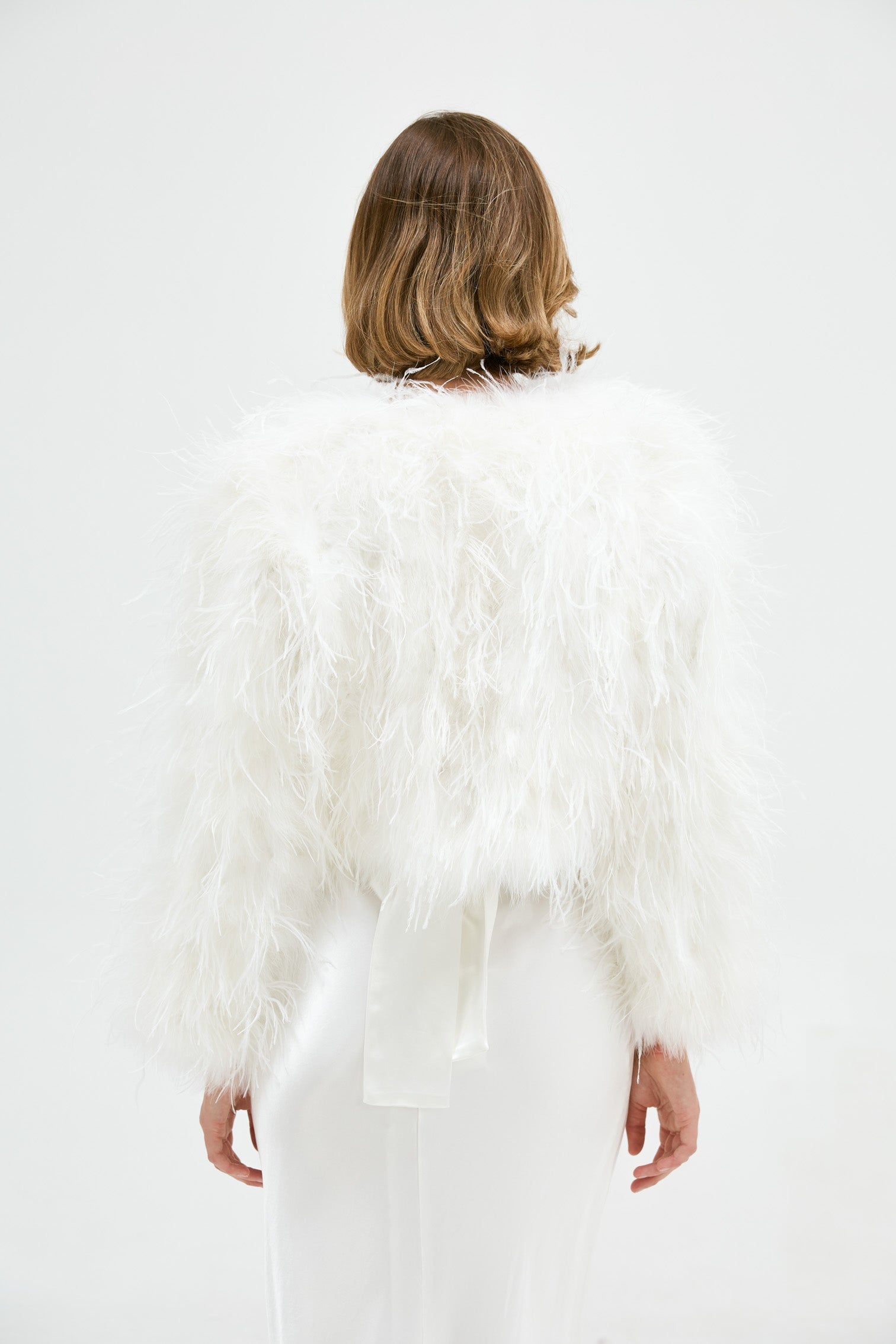 Lara Jacket - White Cropped Jacket Bubish Luxe 