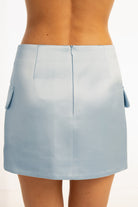 Ella Mini Skirt - Pale Blue SKIRT Bubish Luxe 