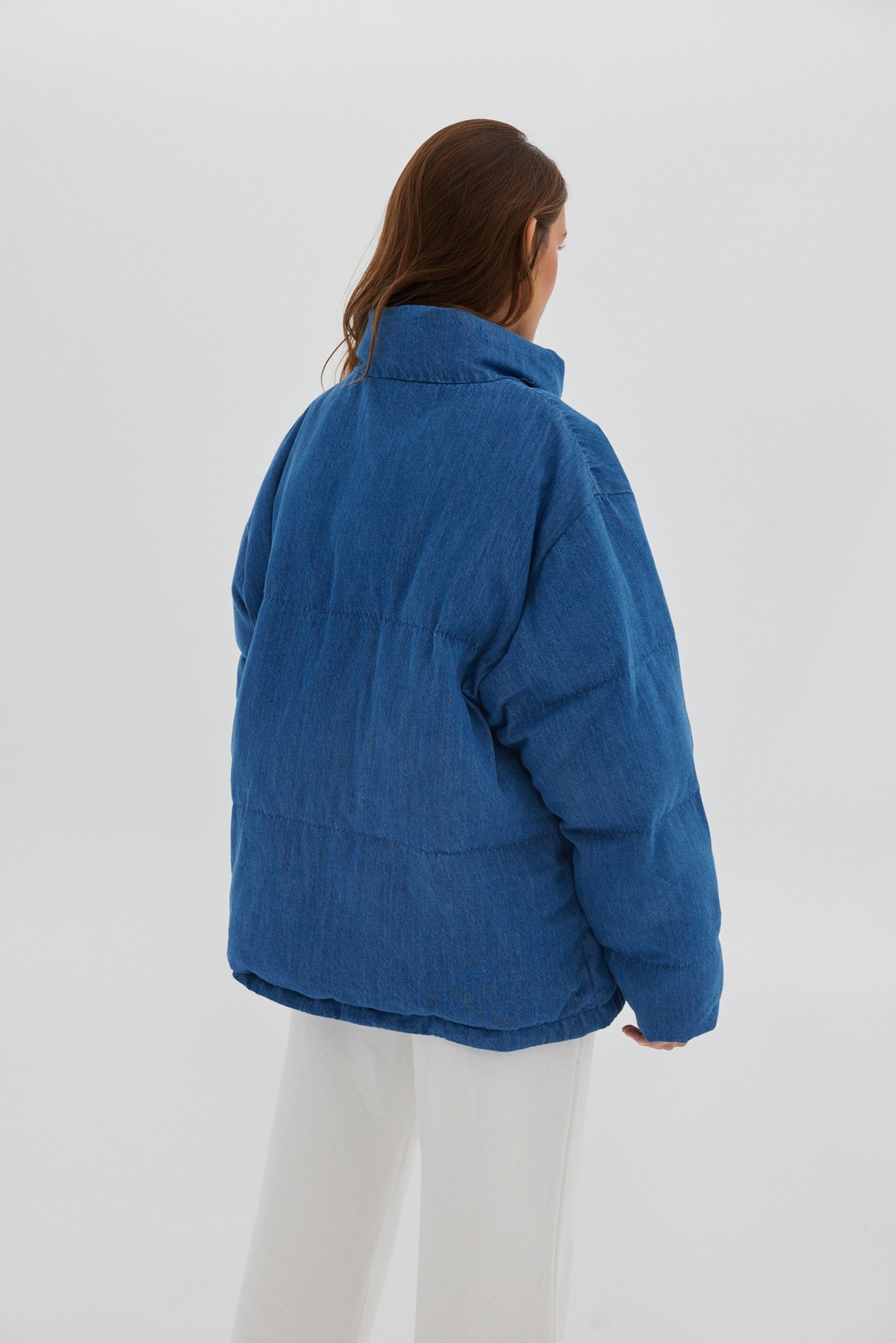Denim Puffer - Denim Blue Coats & Jackets Toast Society 