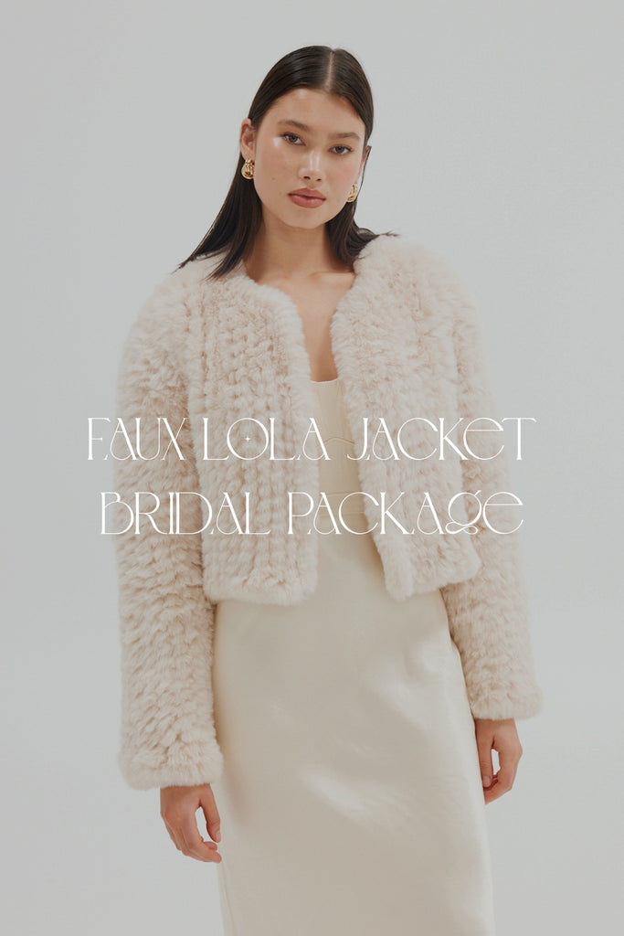 Faux Lola Bridal Package - 3 x Jackets + 1 complimentary Bubish 