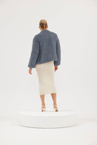 Faux Valencia Jacket - Slate Jacket Bubish Luxe 