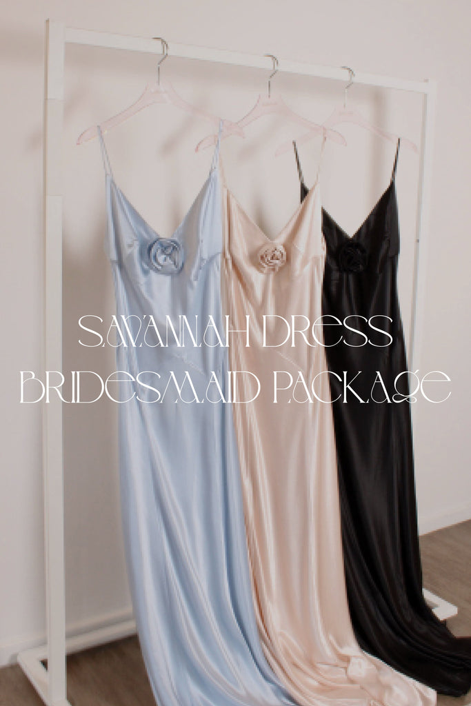 Savannah Rosette Gown - Bridal Package Bubish 