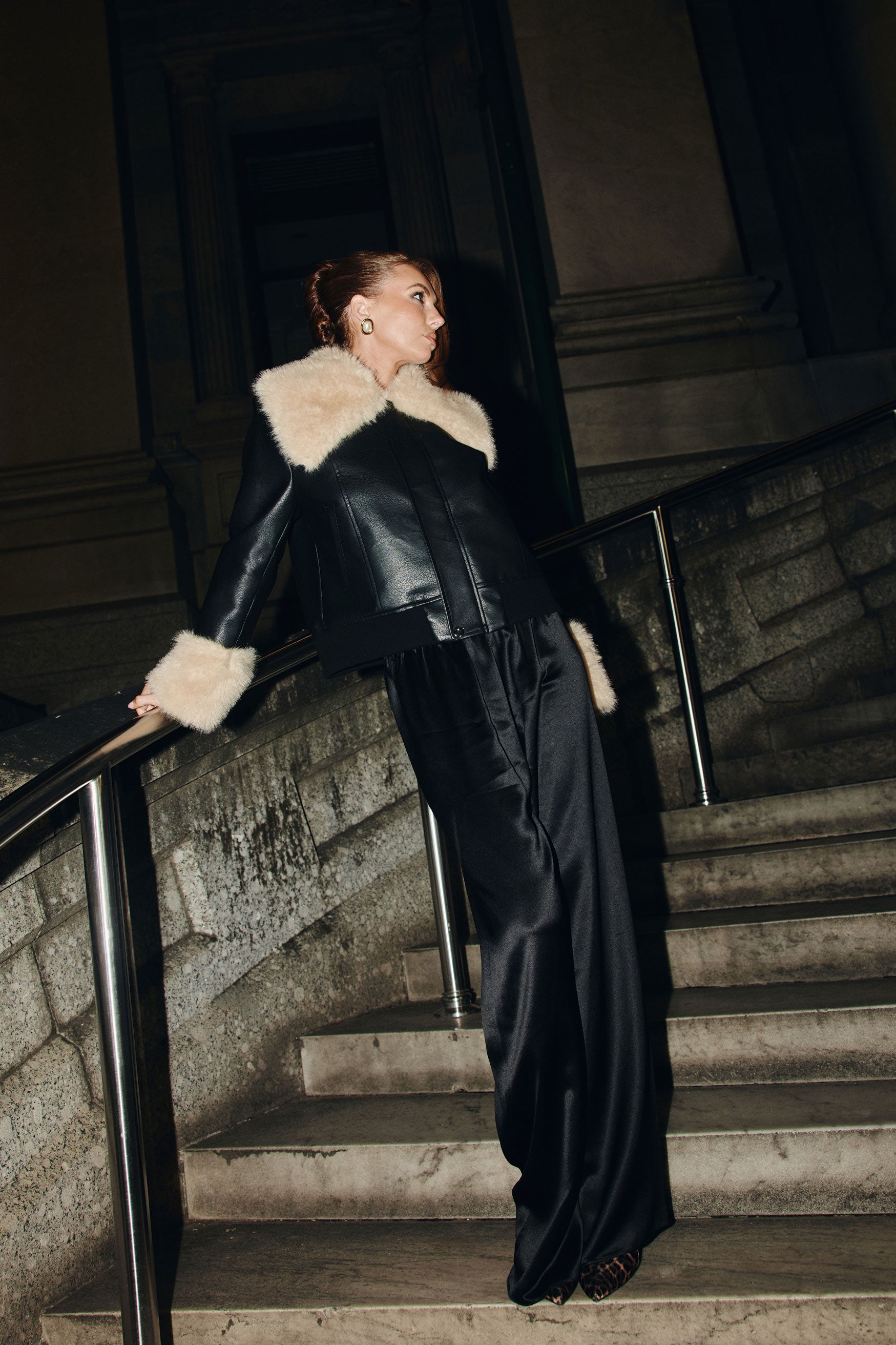 Alexandra Pant Black SATIN PANTS bubish