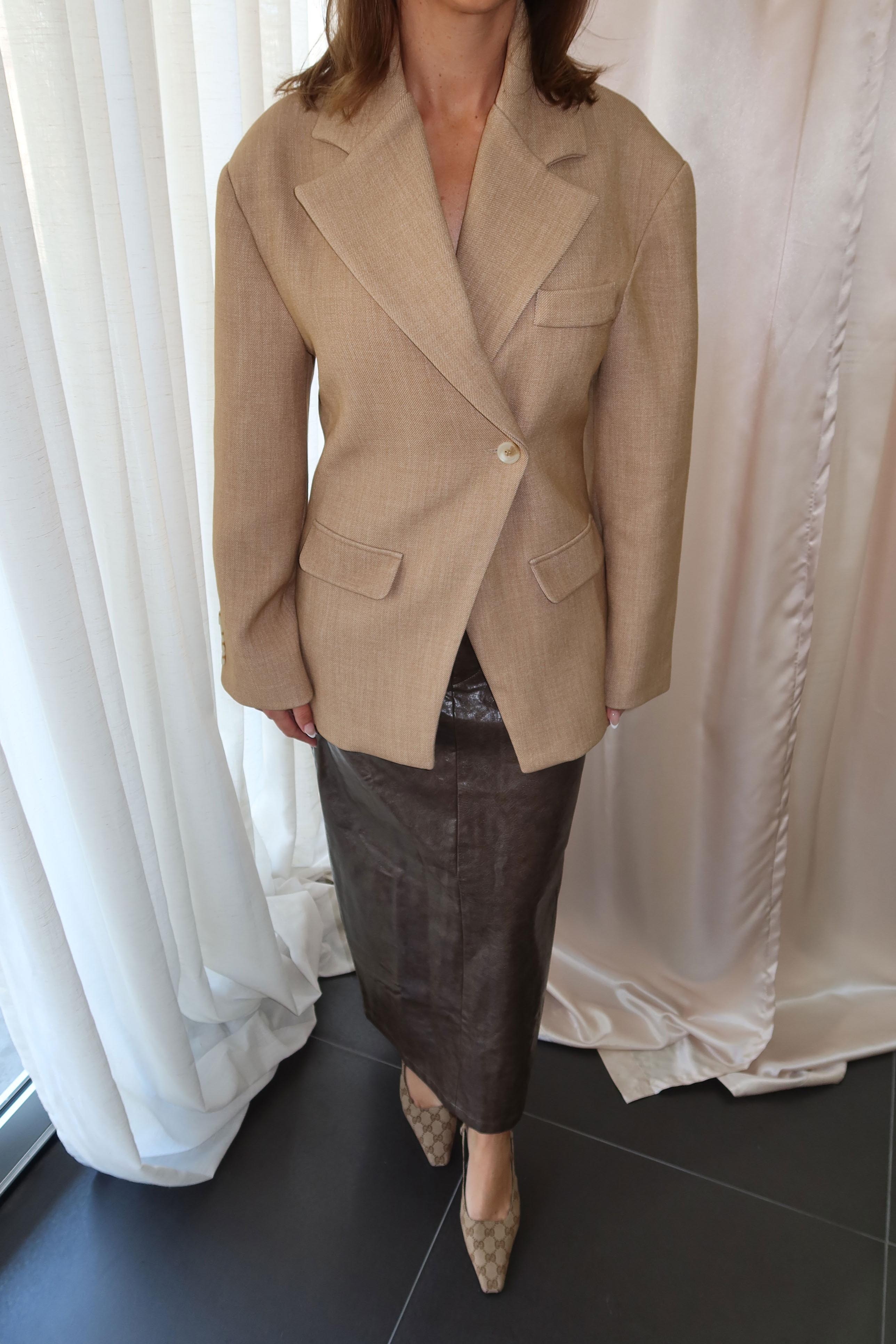bubish Cinched Blazer - Caramel